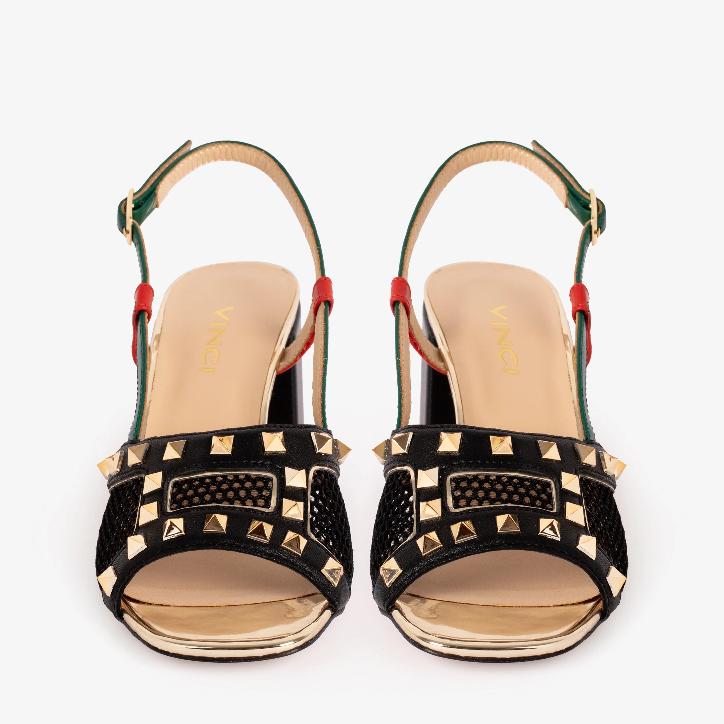 The Linea Black Leather Women Slingback Sandal - Image 4