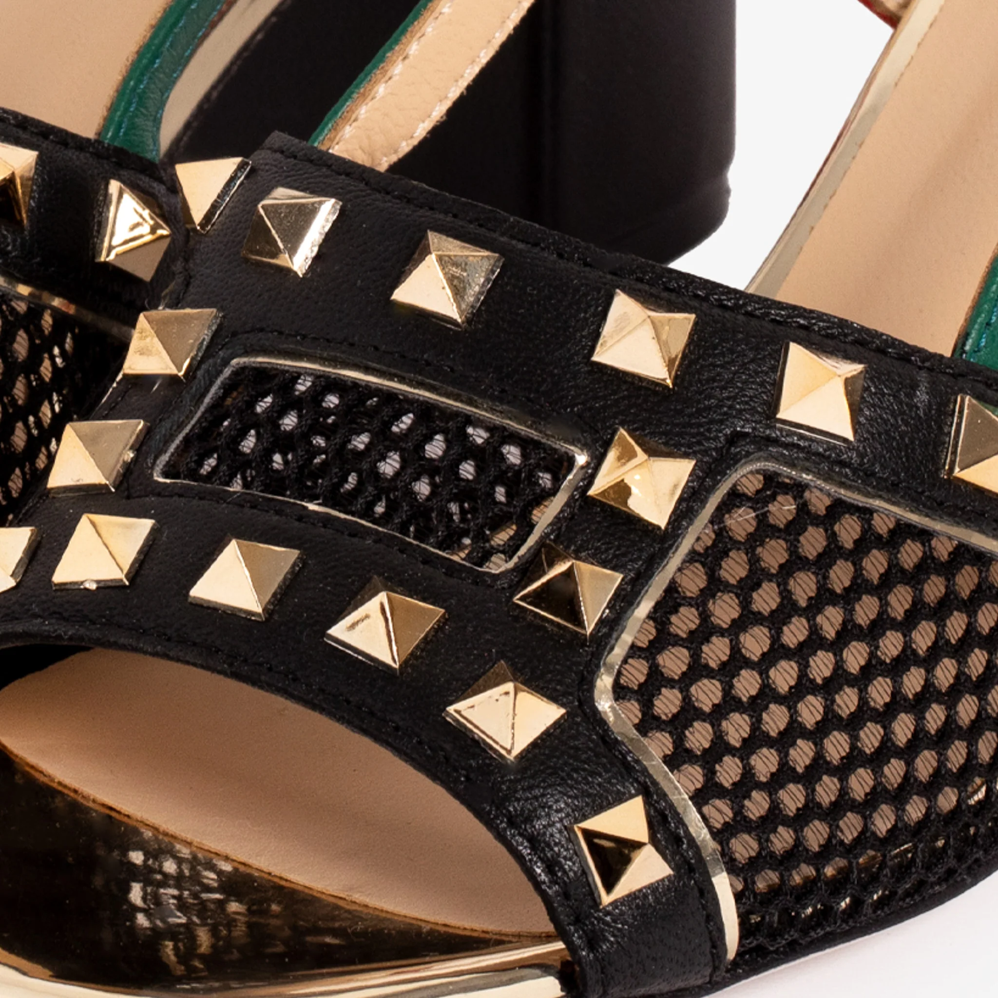 The Linea Black Leather Women Slingback Sandal - Image 6