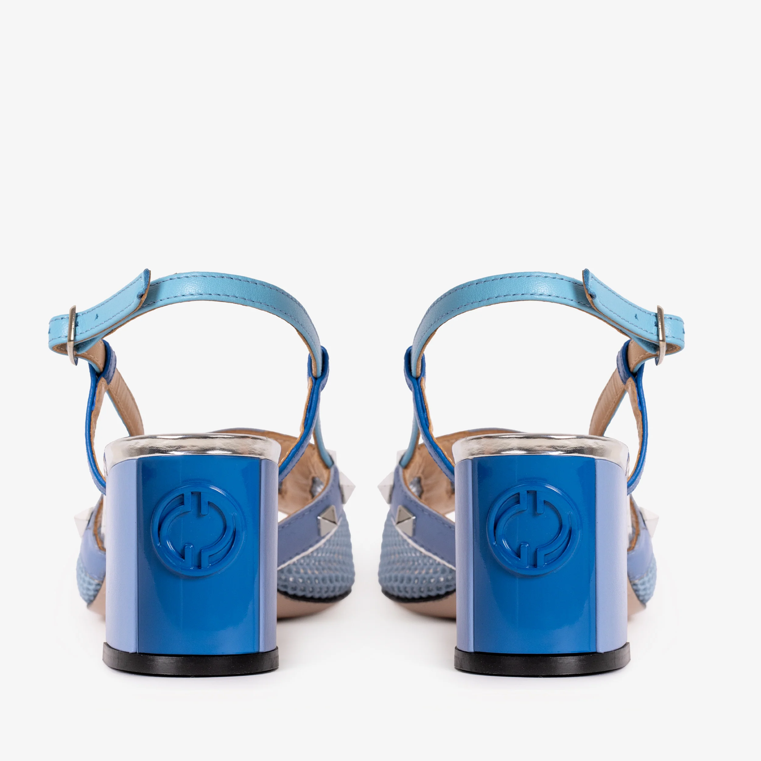 The Linea Blue Leather Women Slingback Sandal - Image 5