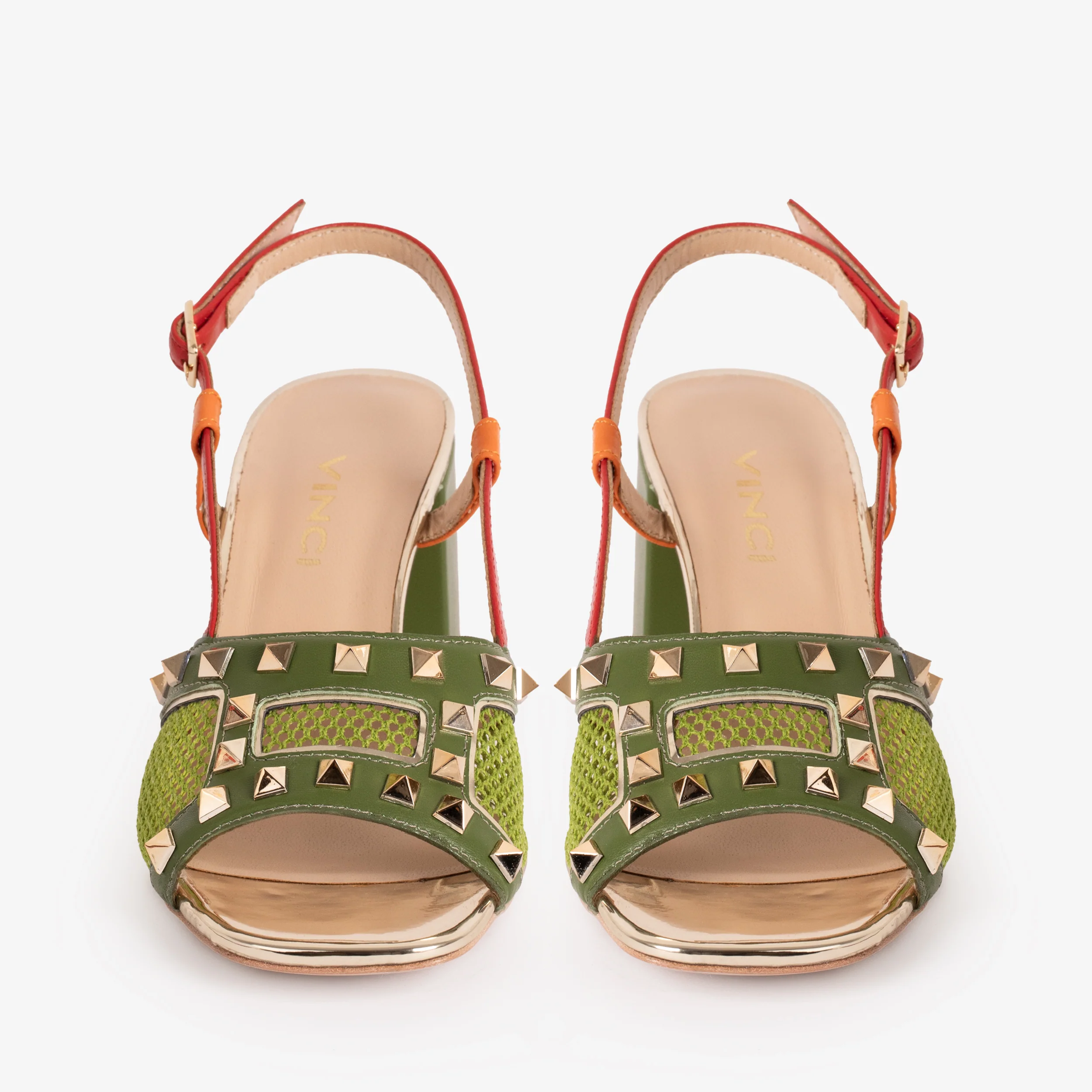 The Linea Green Leather Women Slingback Sandal - Image 5