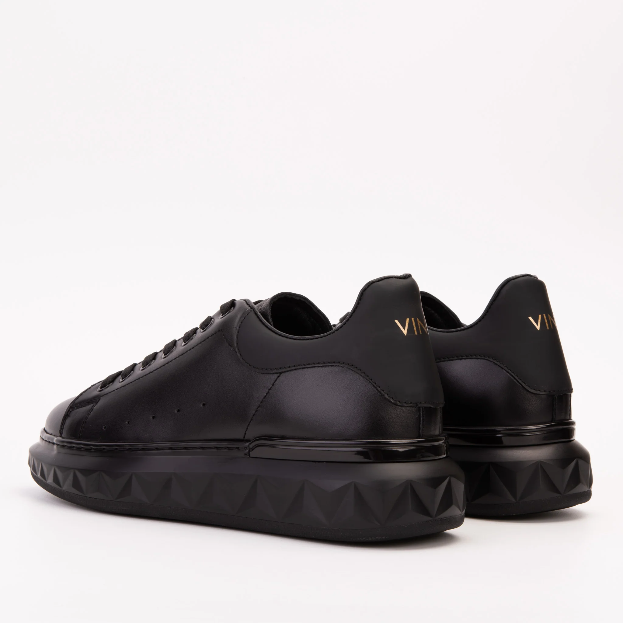 The Linq Black Leather Men Sneaker - Image 5
