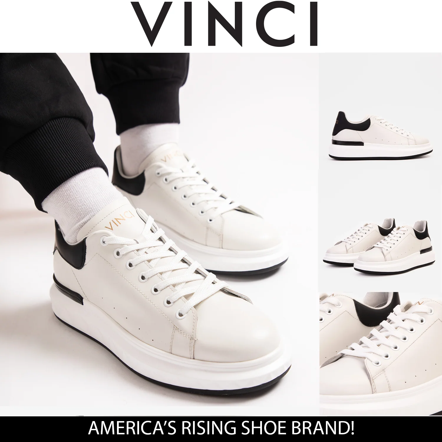 The Linq White Leather Men Sneaker - Image 11