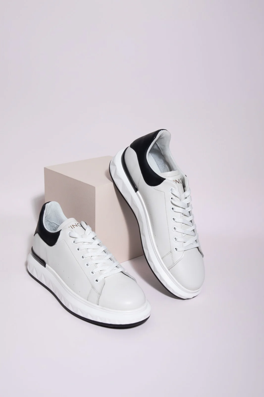 The Linq White Leather Men Sneaker - Image 12