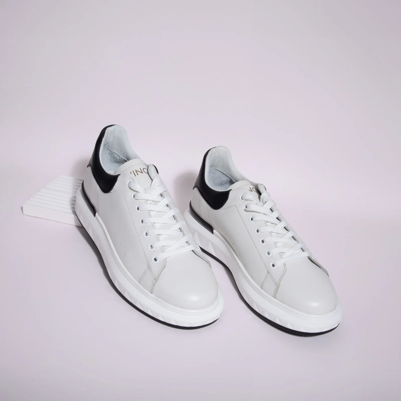 The Linq White Leather Men Sneaker - Image 13