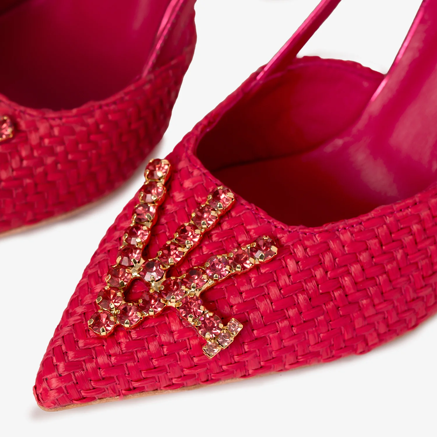 The Luna Fuchsia Leather Slingback Women Sandal - Image 4