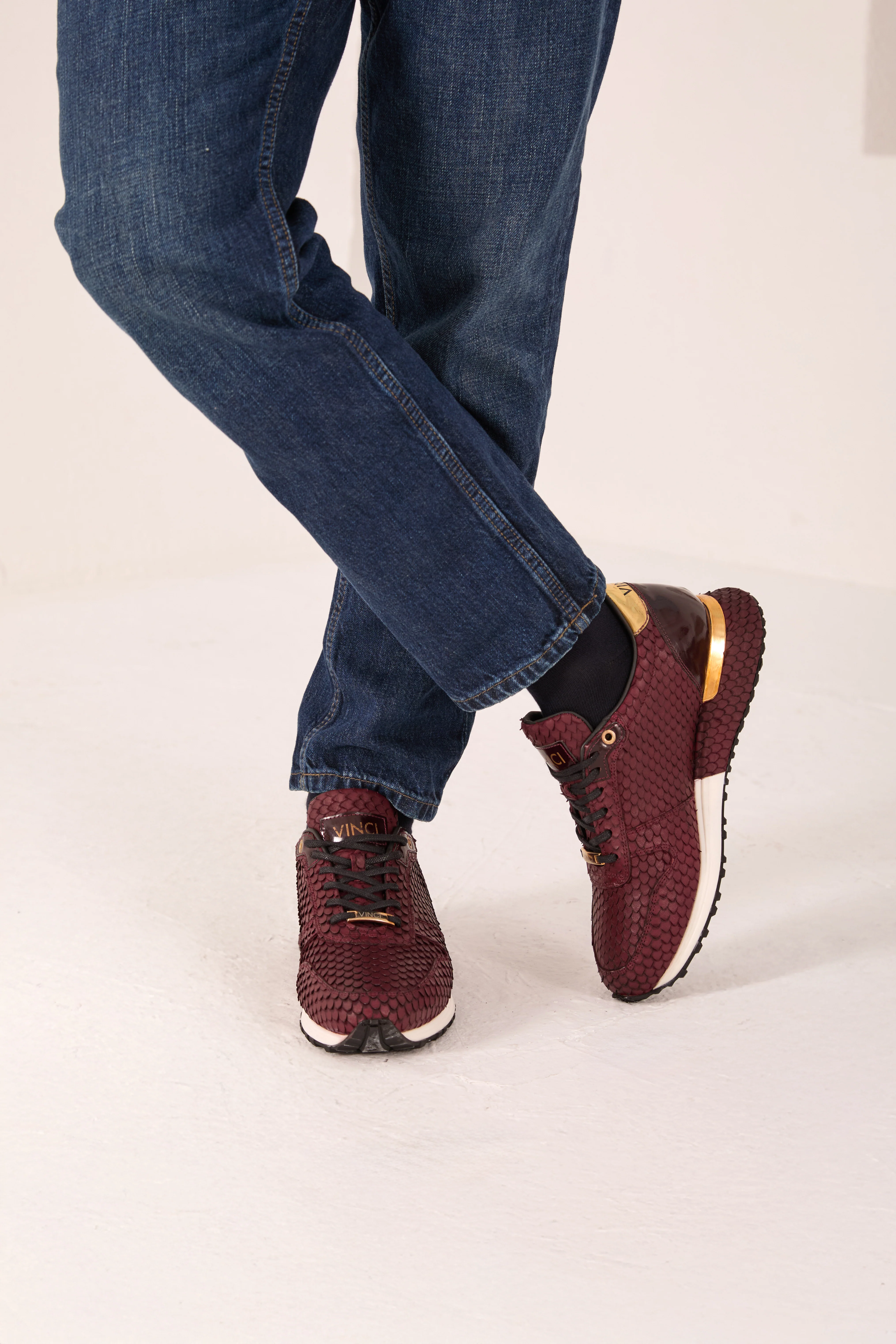 The Majesty Burgundy Leather Men Sneaker - Image 16