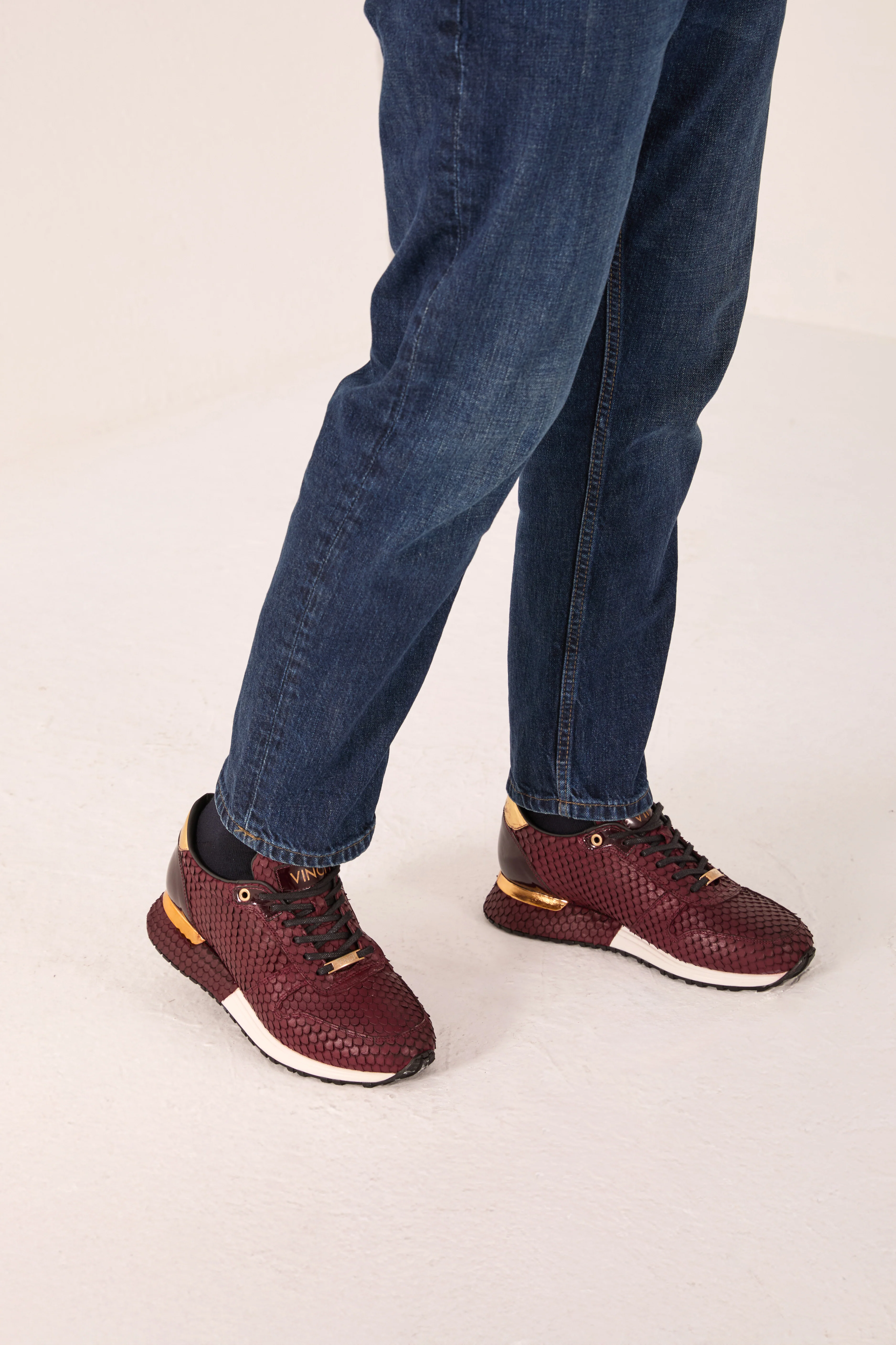 The Majesty Burgundy Leather Men Sneaker - Image 17