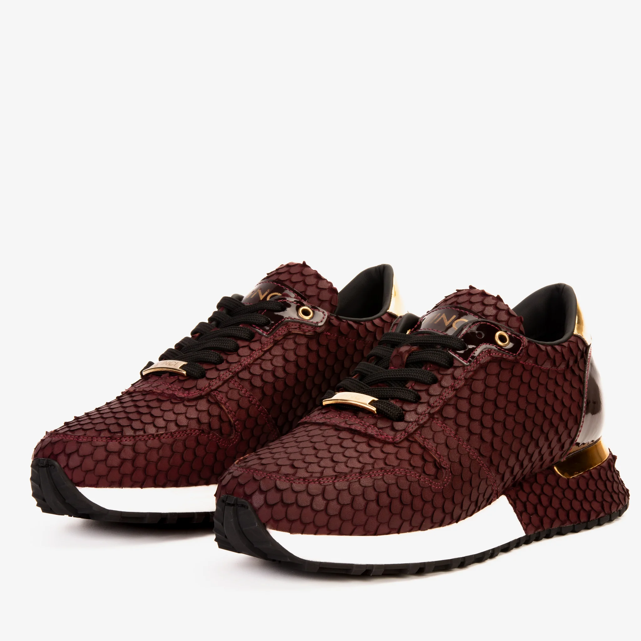 The Majesty Burgundy Leather Men Sneaker - Image 3