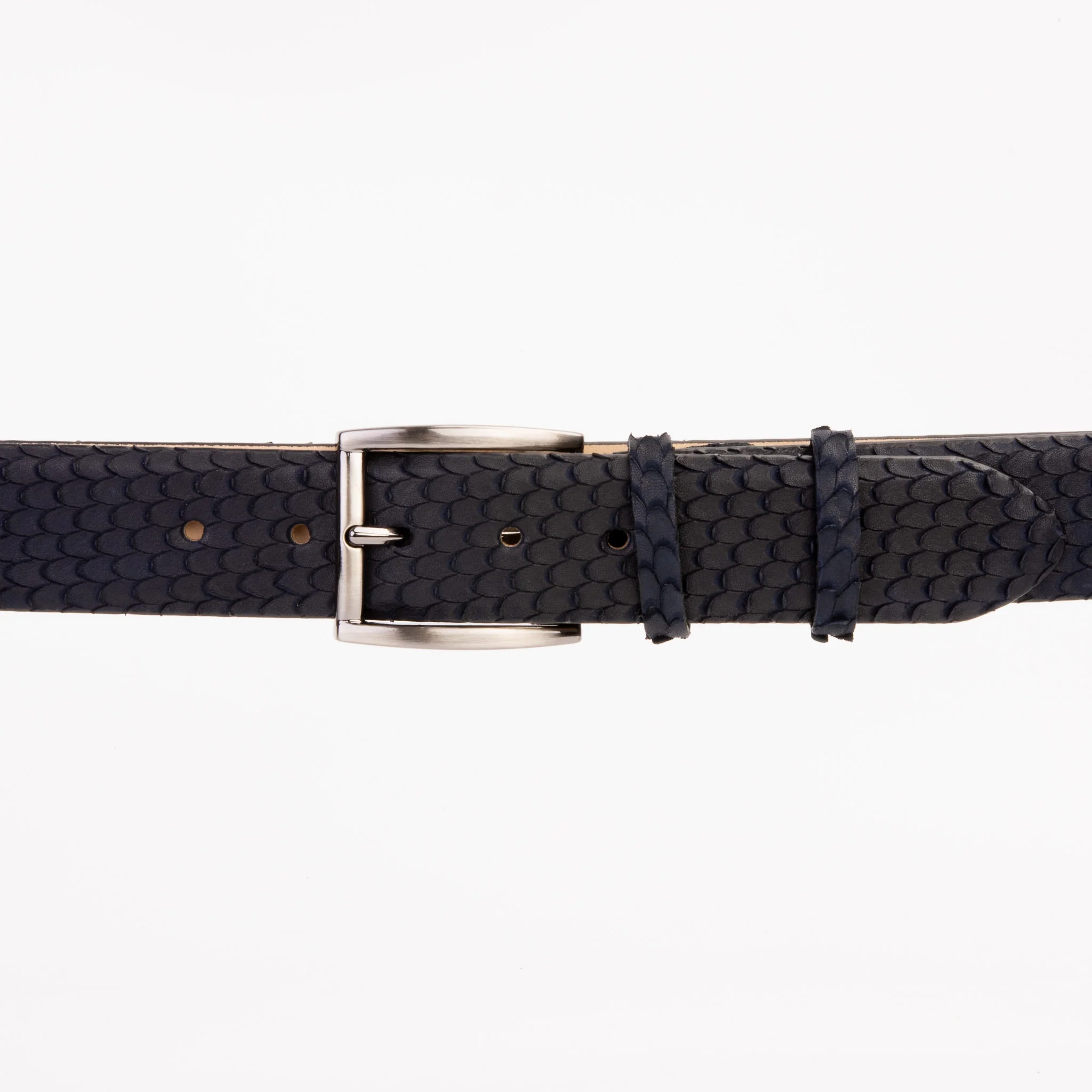 The Majesty Navy Blue Leather Belt - Image 3