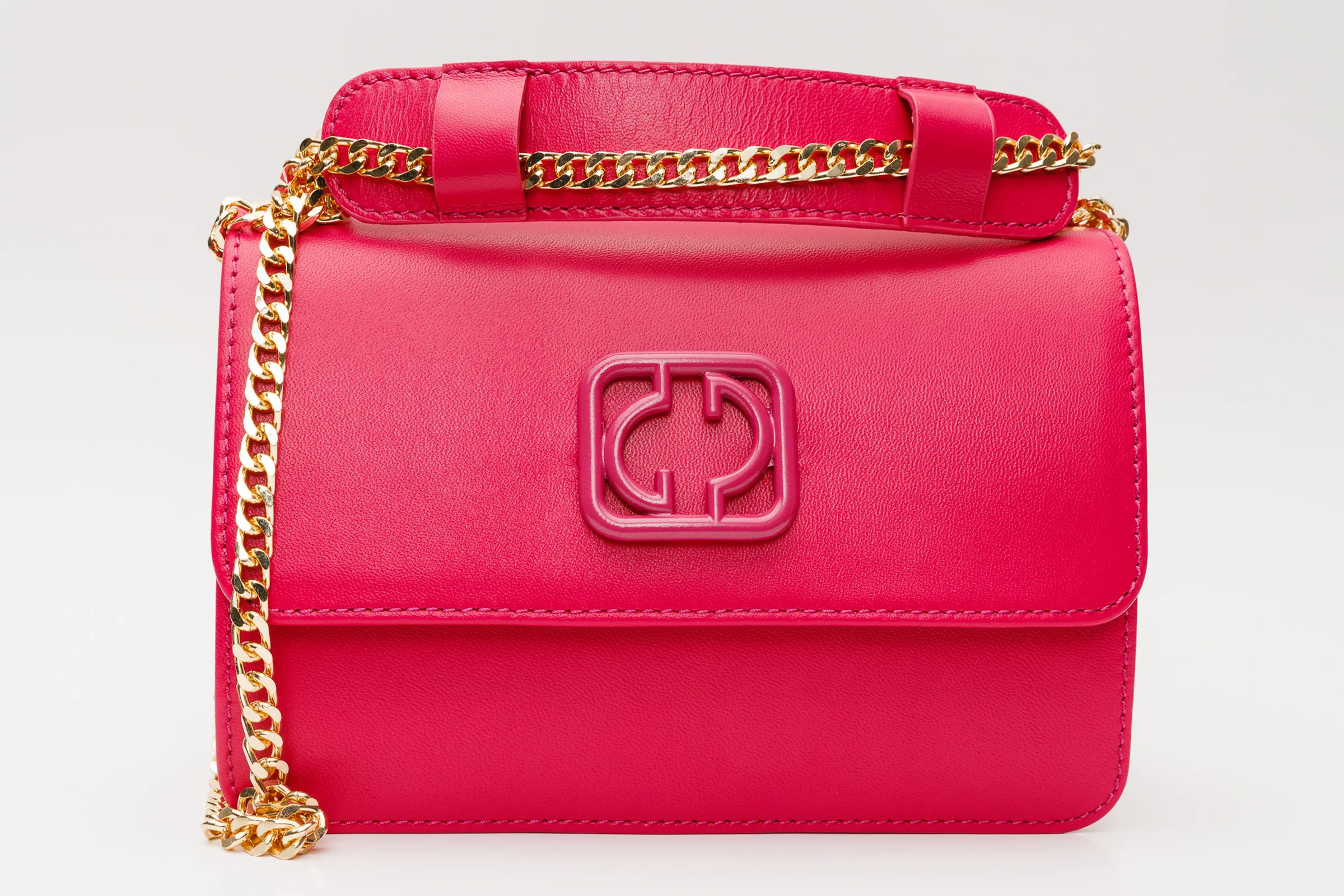 The Maneadero Fuchsia Leather Handbag - Image 6