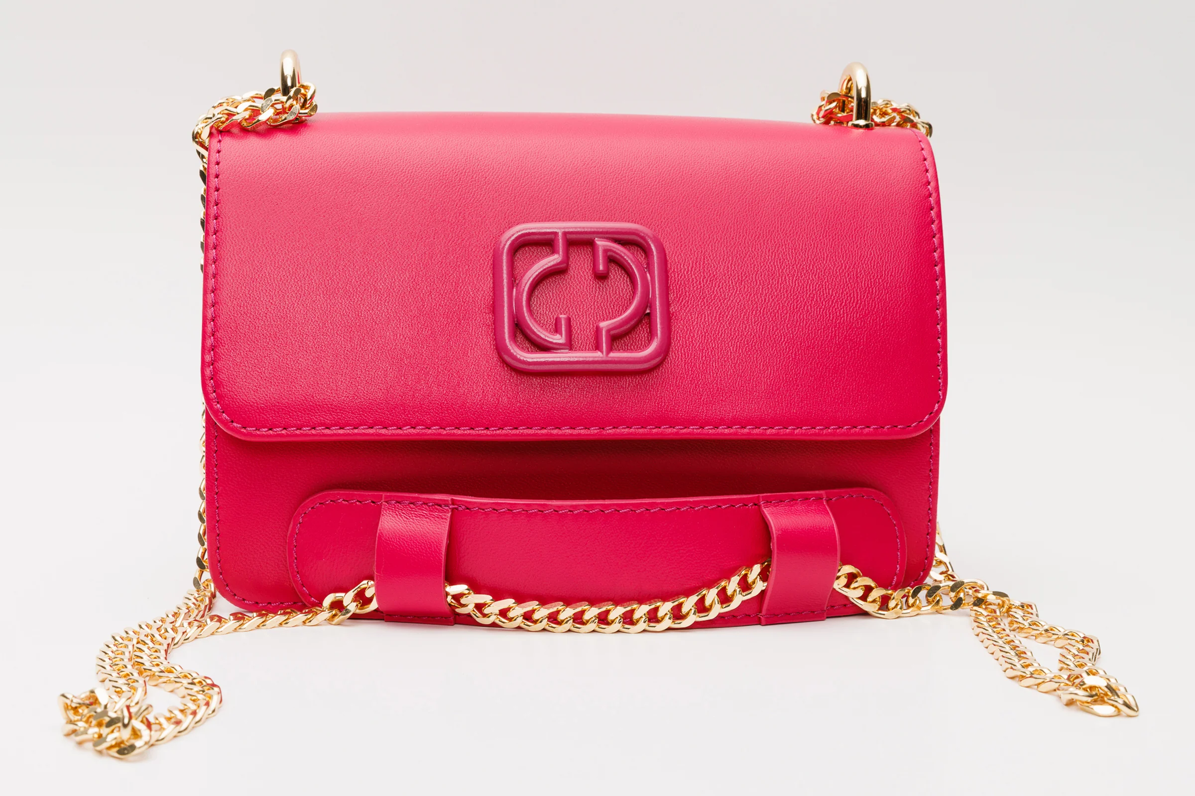 The Maneadero Fuchsia Leather Handbag - Image 7