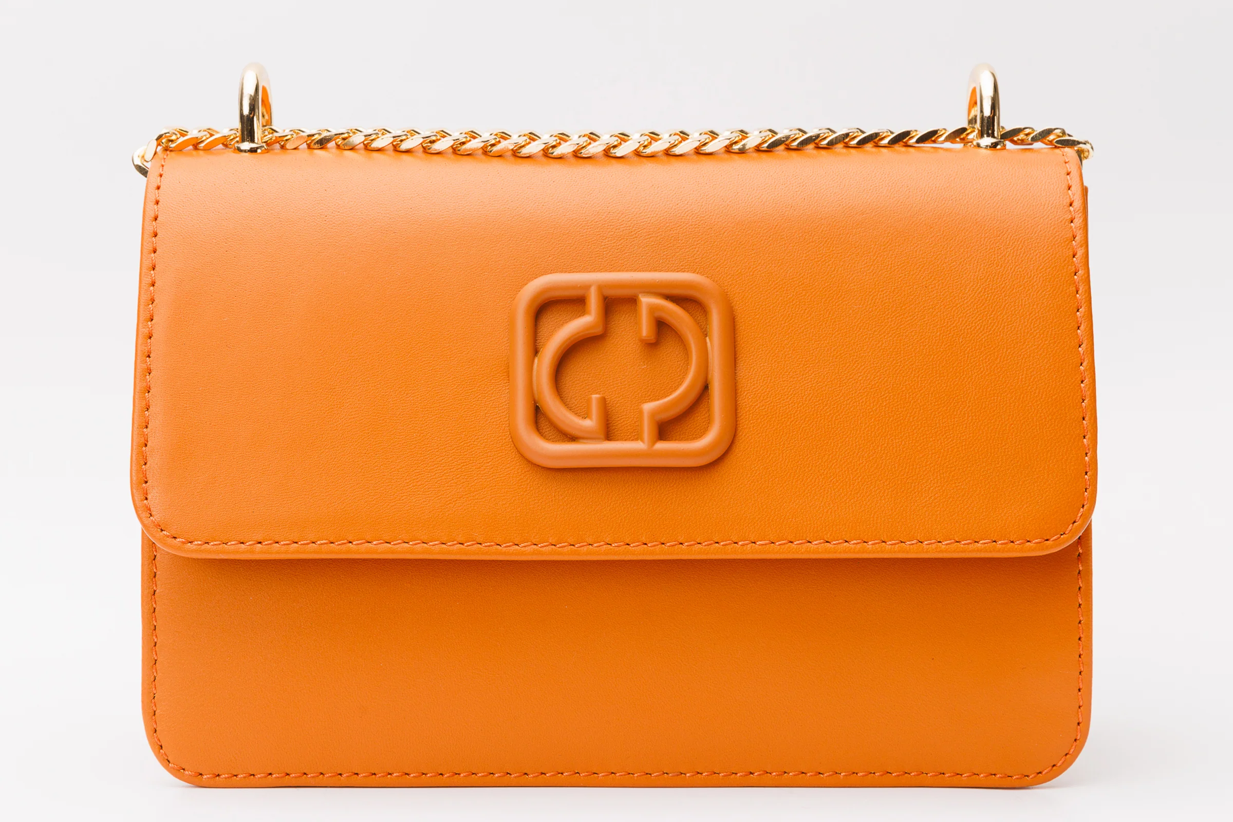 The Maneadero Orange Leather Handbag - Image 3