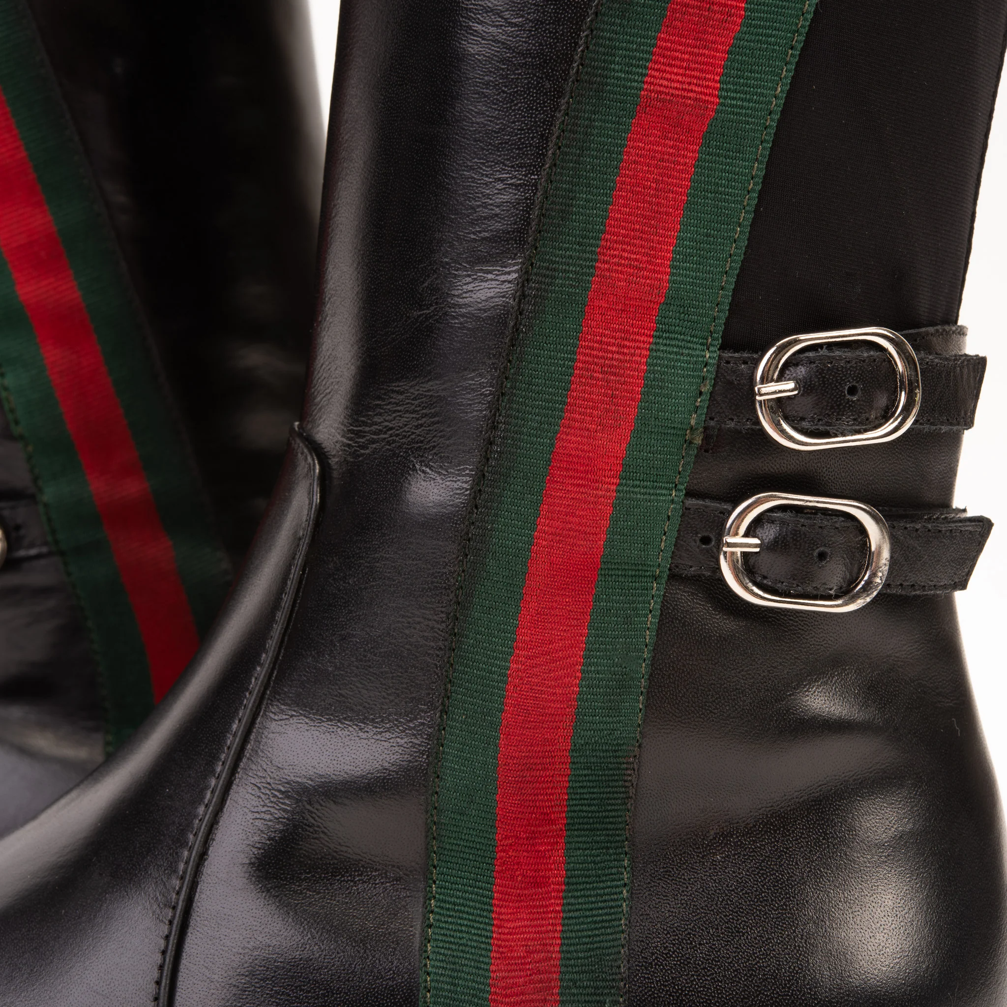 The Manhattan Luxe Black Leather Knee - High Boot - Image 6