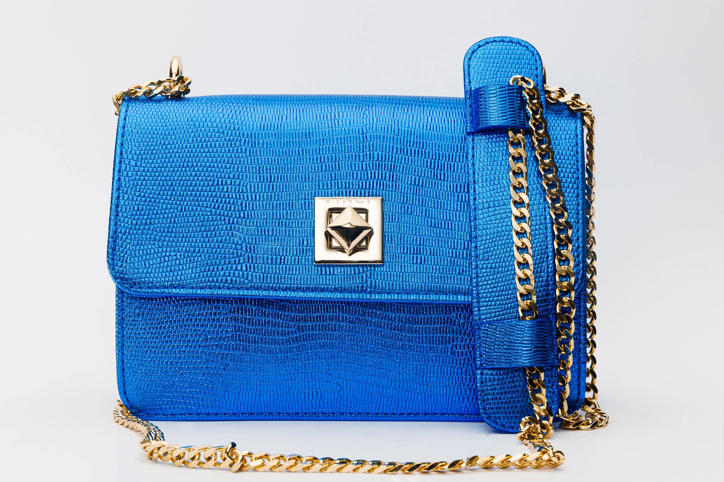The Maple Sax Blue Leather Handbag - Image 2