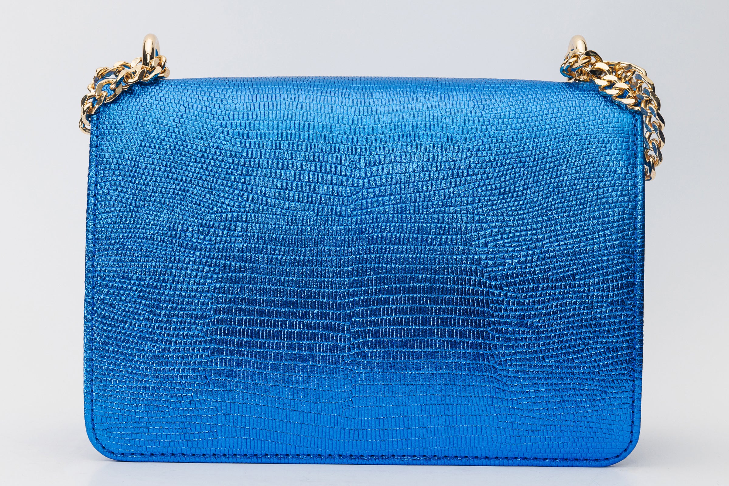 The Maple Sax Blue Leather Handbag - Image 4