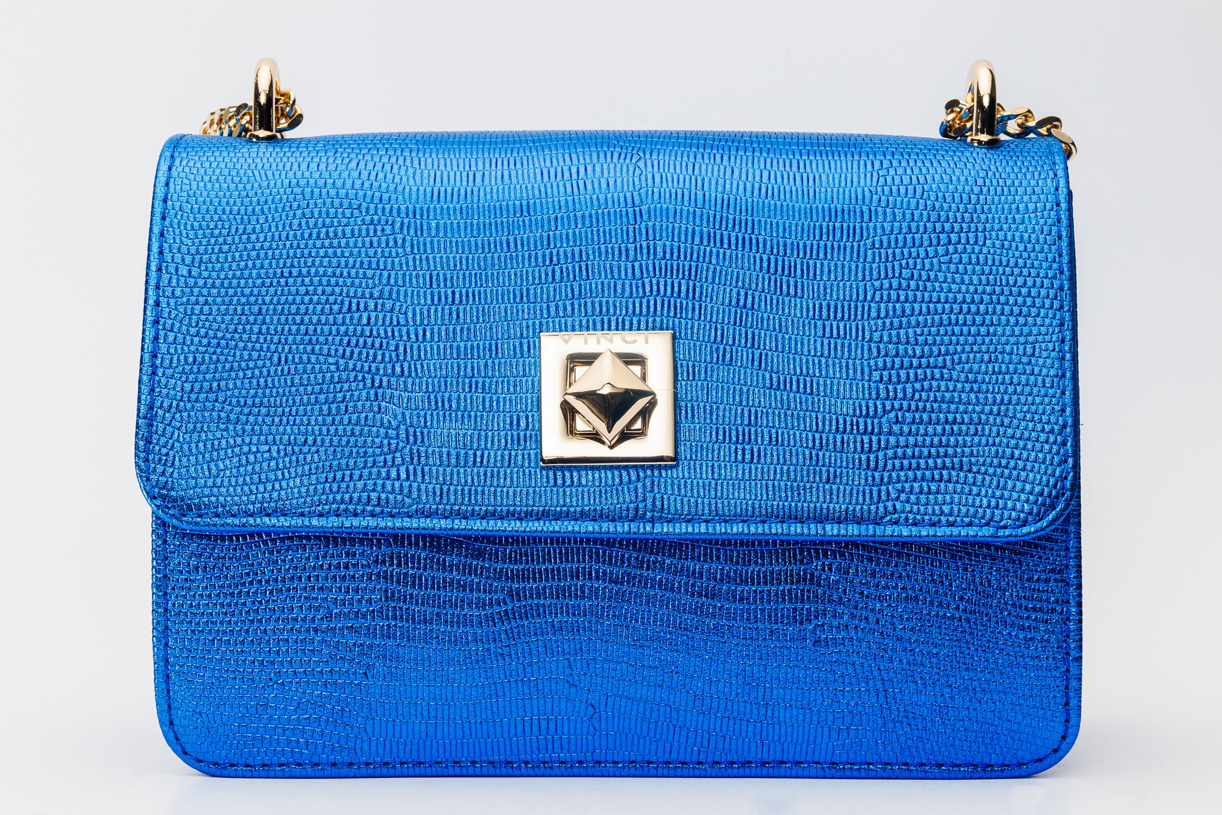 The Maple Sax Blue Leather Handbag - Image 5