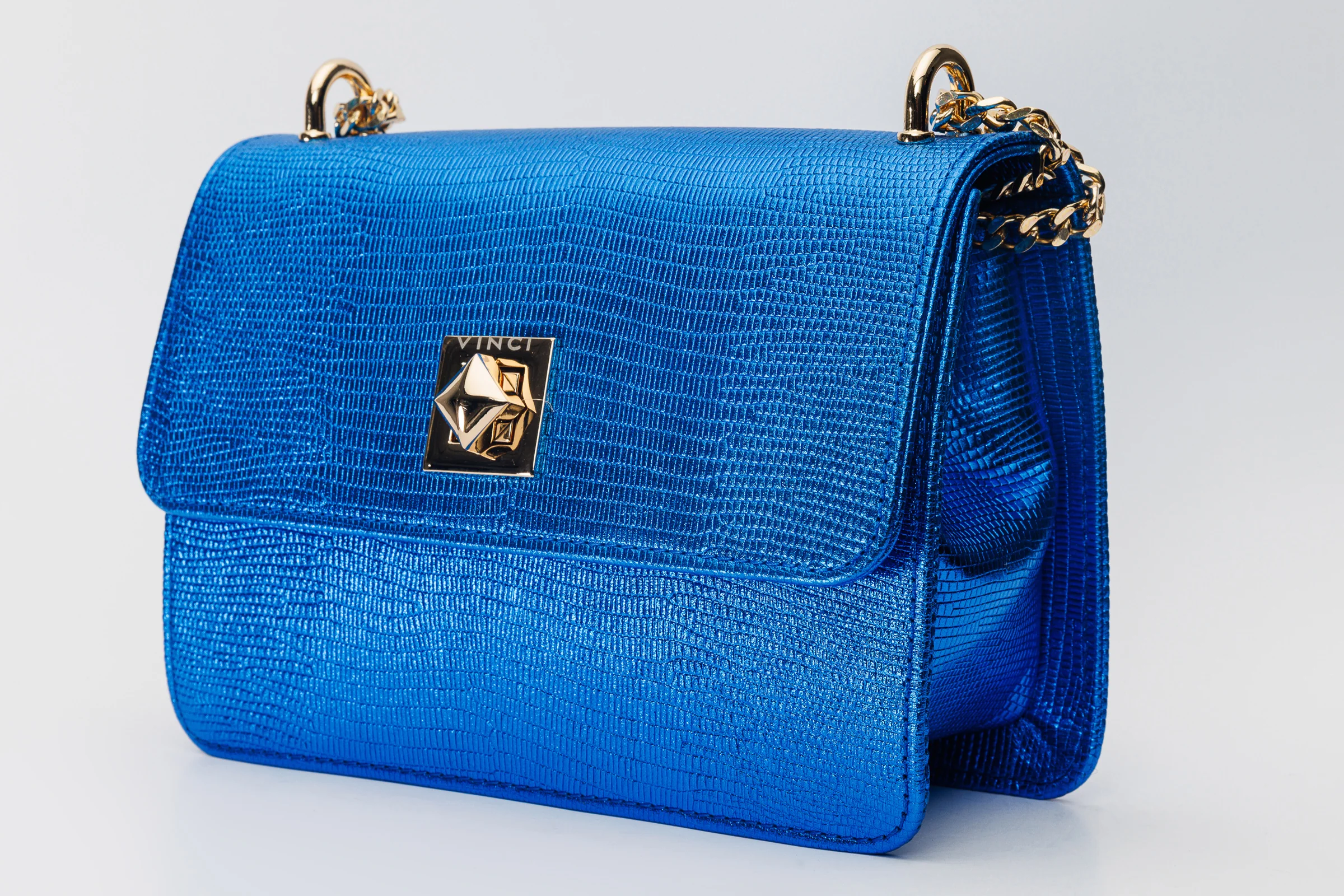 The Maple Sax Blue Leather Handbag - Image 7