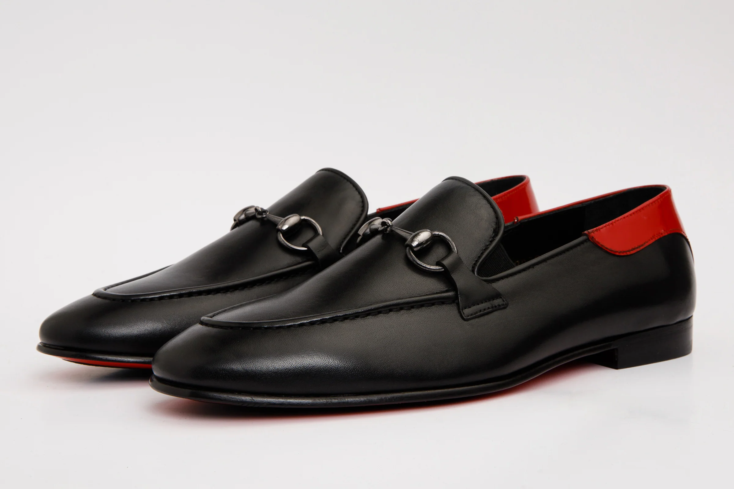 The Maratea Black Leather shoe Bit Loafer Men  Shoe - Image 2