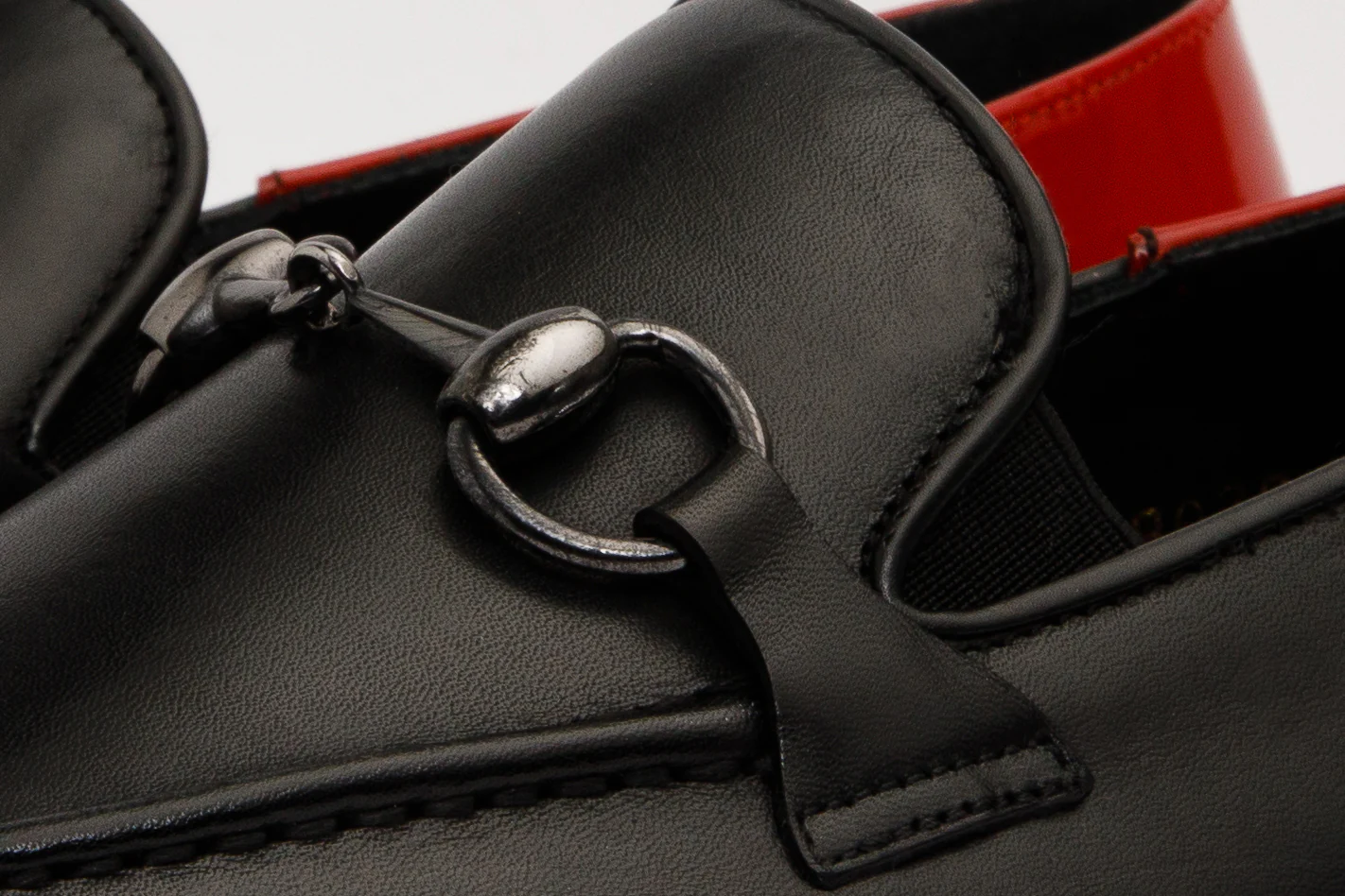 The Maratea Black Leather shoe Bit Loafer Men  Shoe - Image 3
