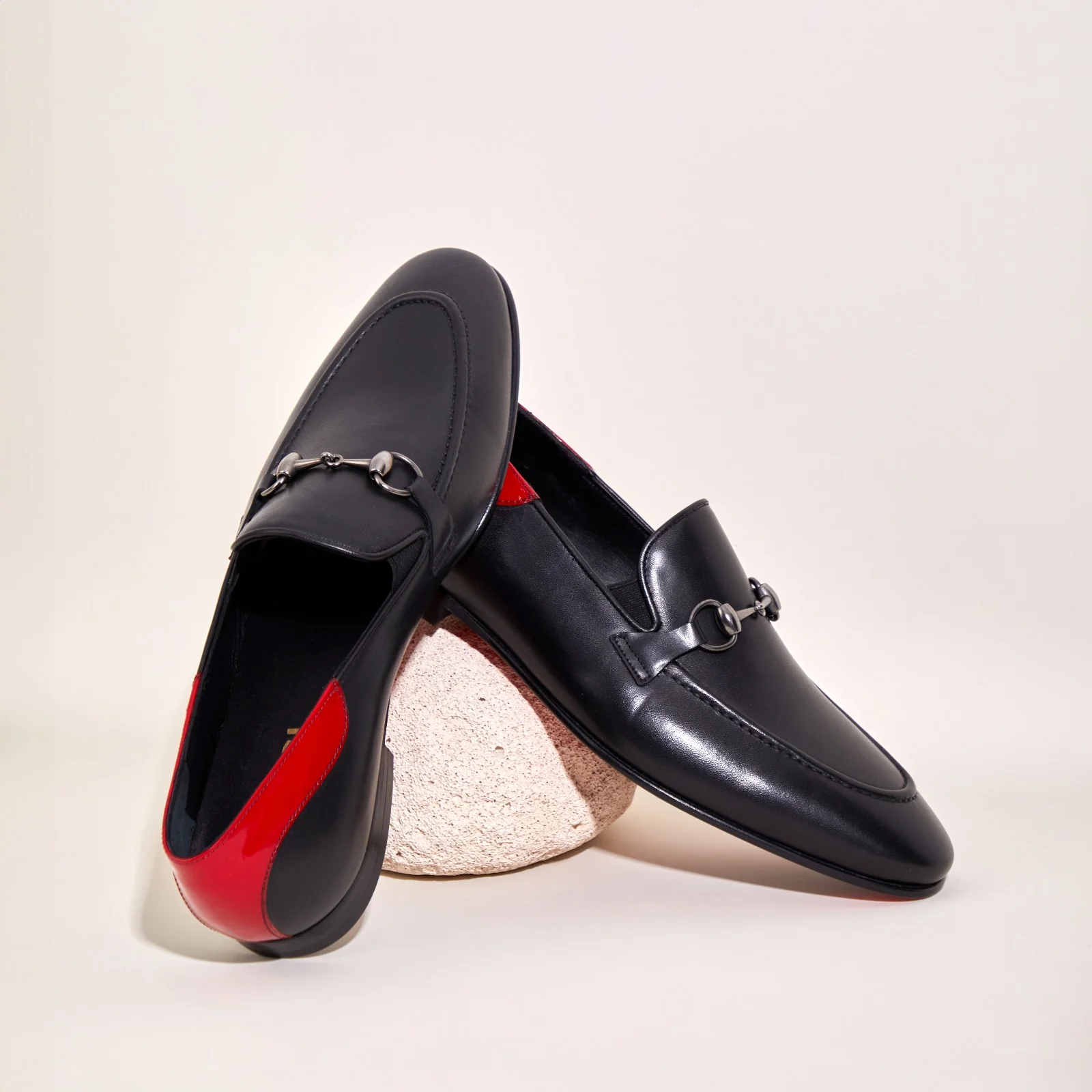 The Maratea Black Leather shoe Bit Loafer Men  Shoe - Image 8