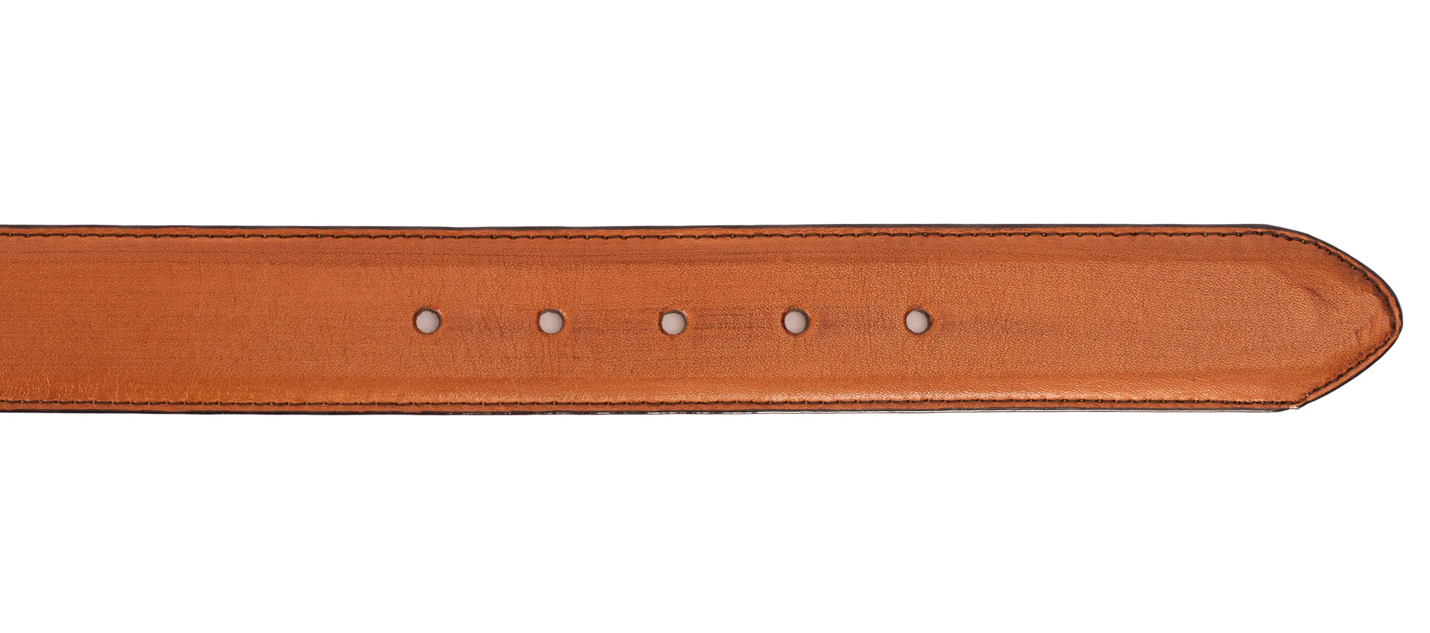 The Maratea Tan & Navy Leather Belt - Image 4
