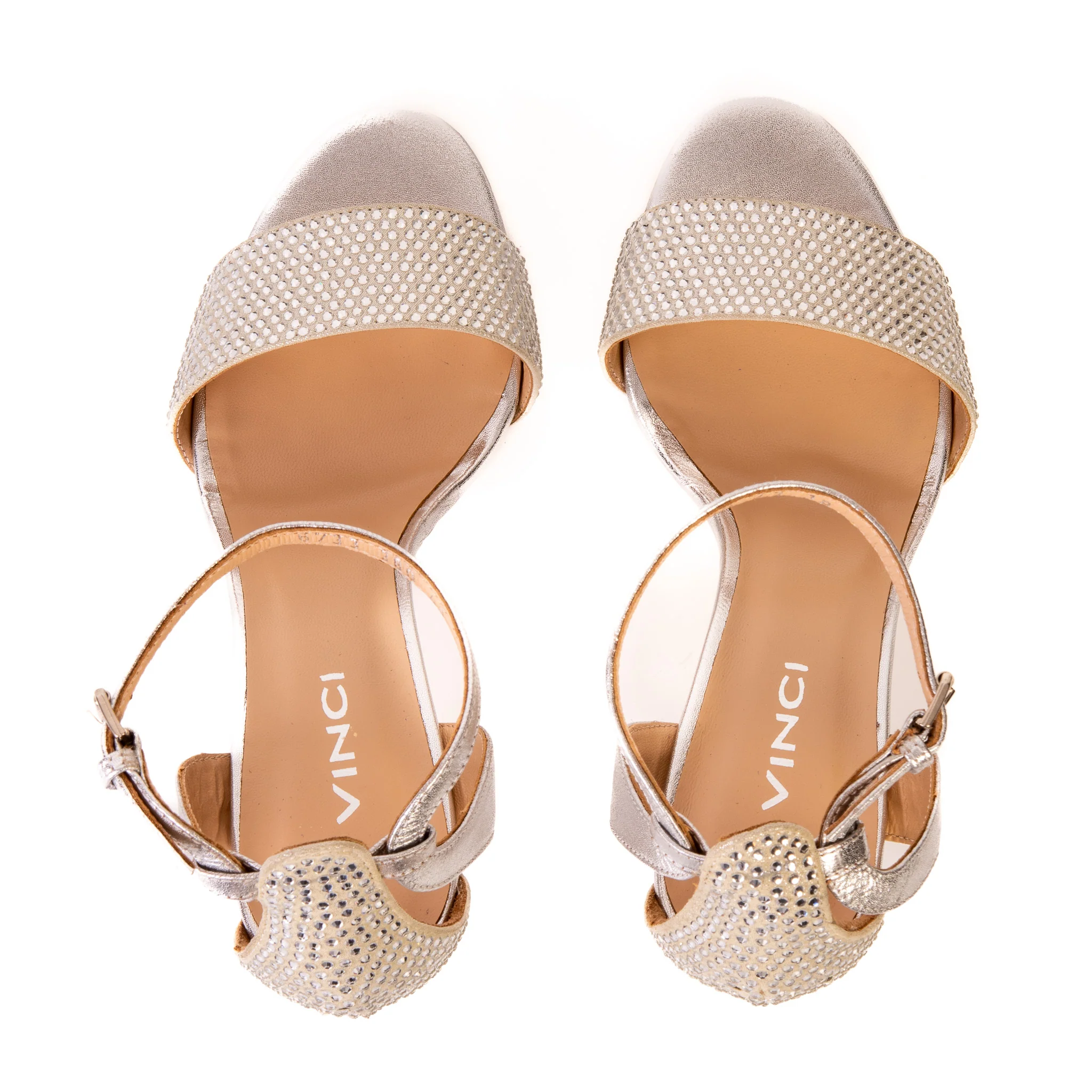 The Mars Platform Heel Silver Leather Women's Sandal - Image 8