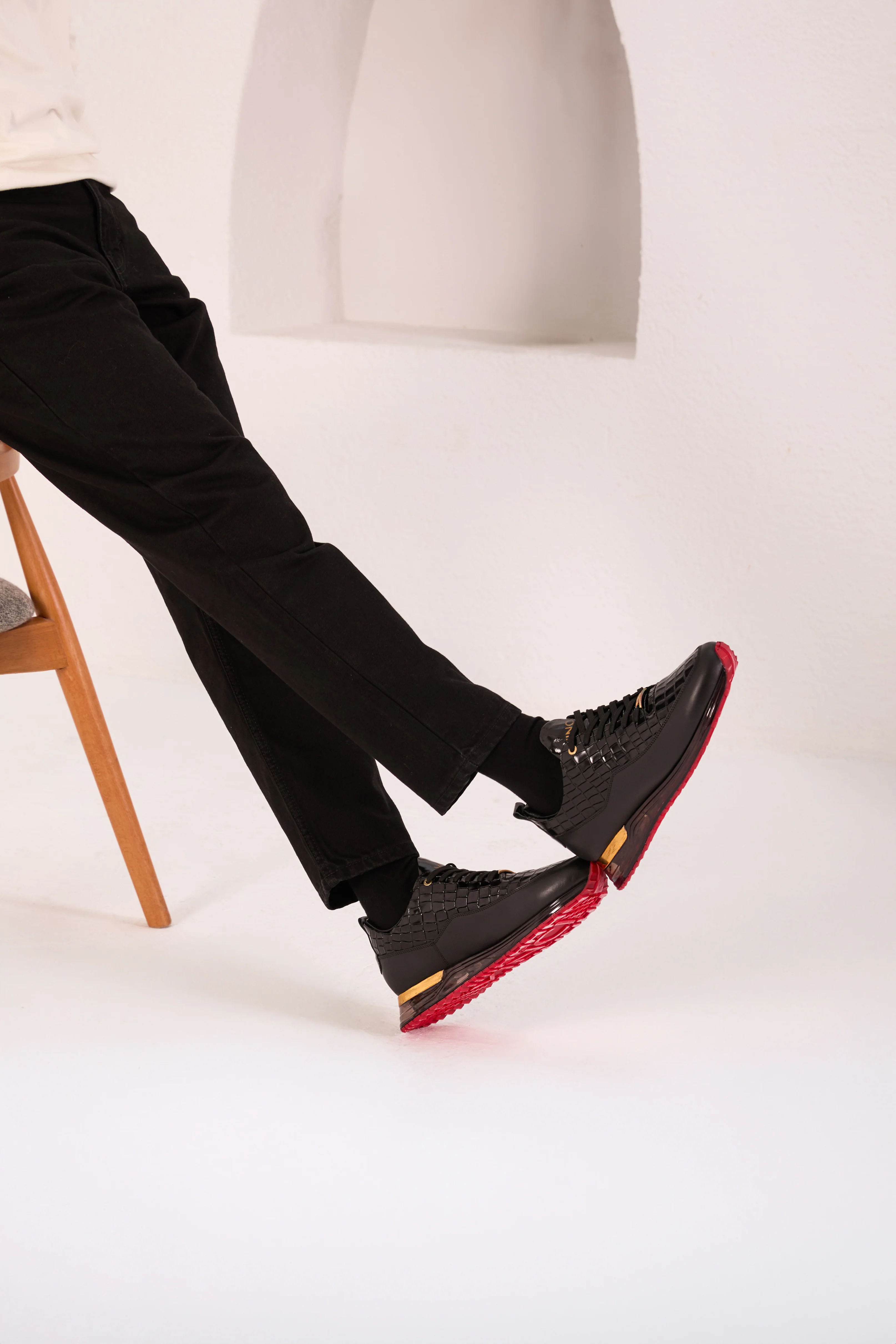 The Marseille Black Leather Men Sneaker - Image 13