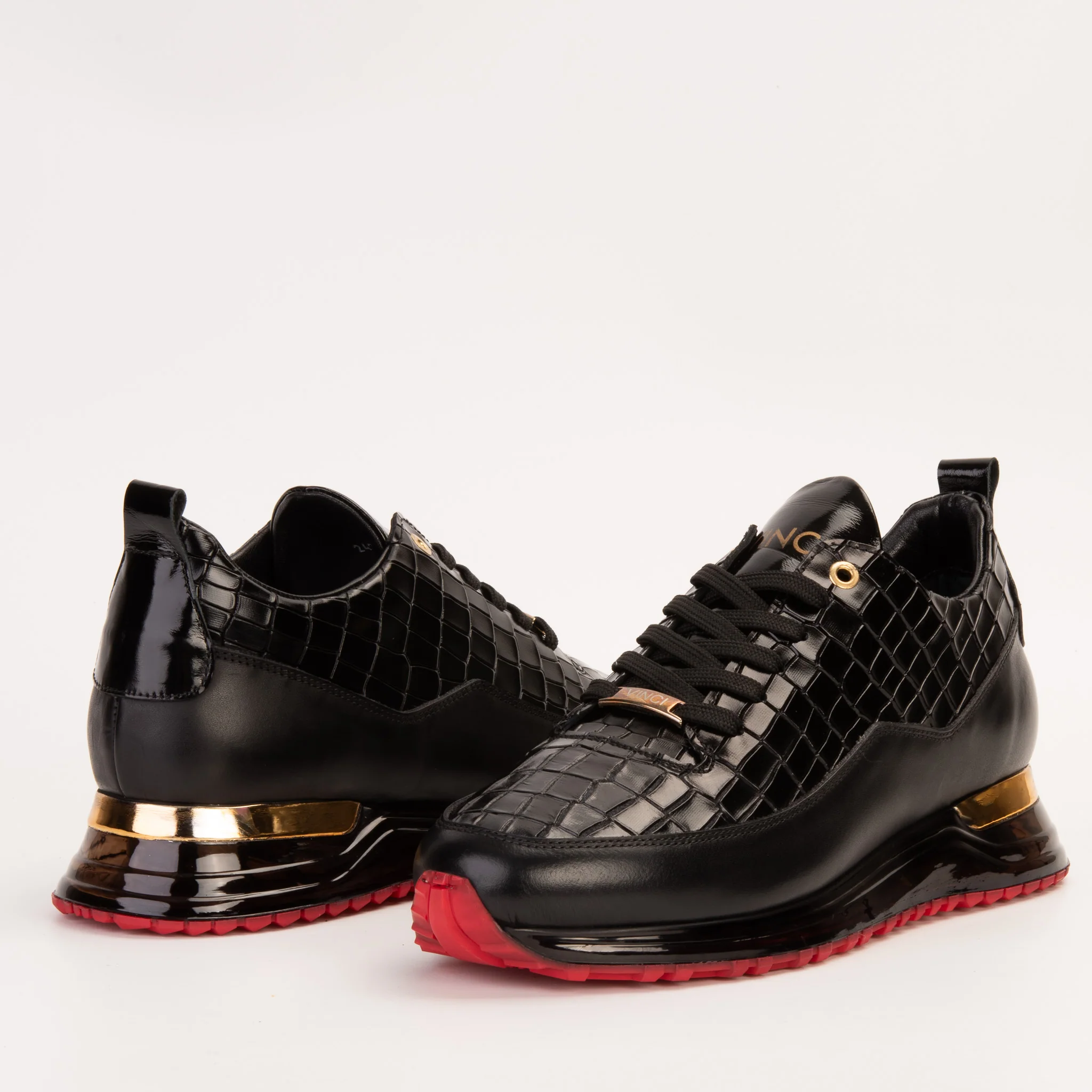 The Marseille Black Leather Men Sneaker - Image 6