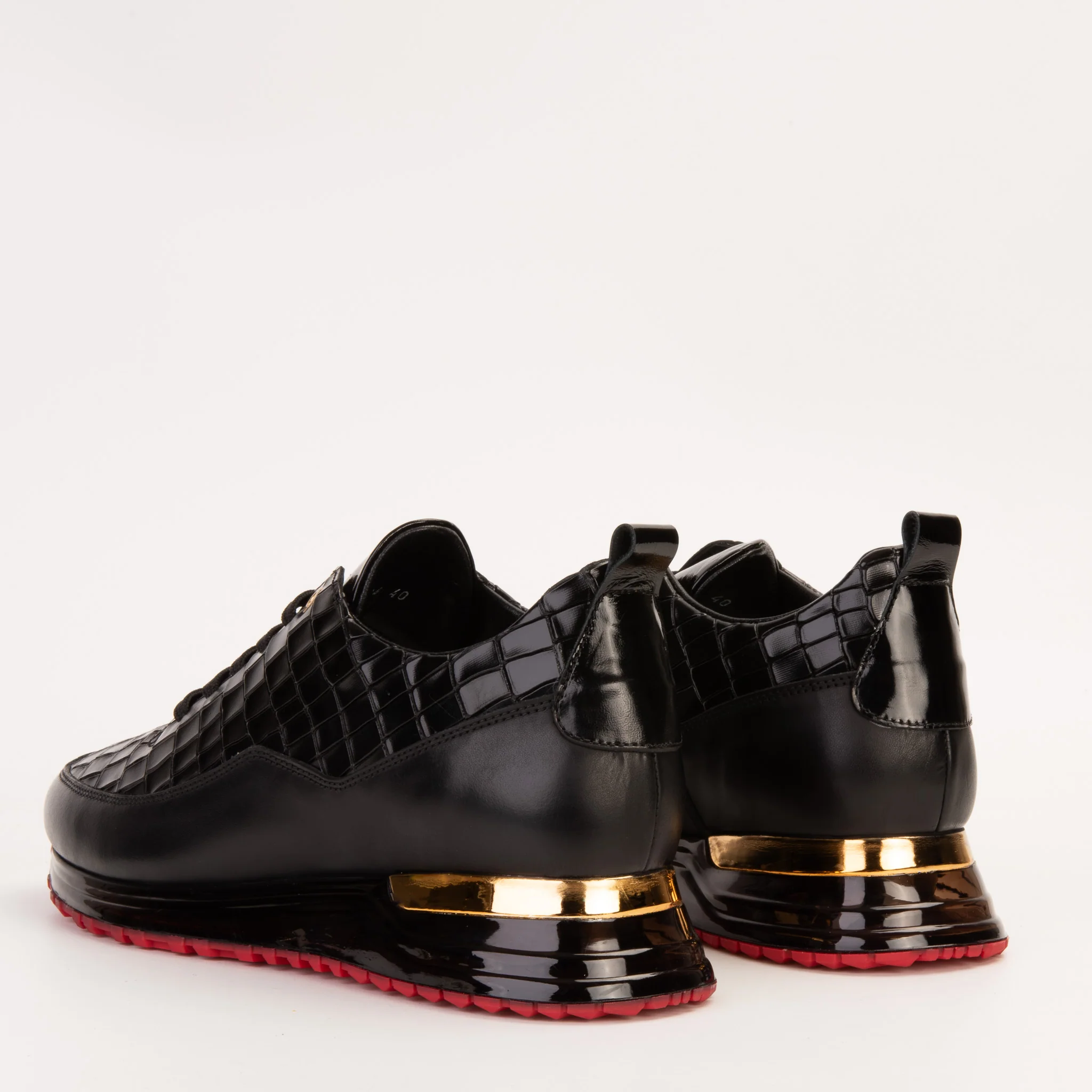 The Marseille Black Leather Men Sneaker - Image 7