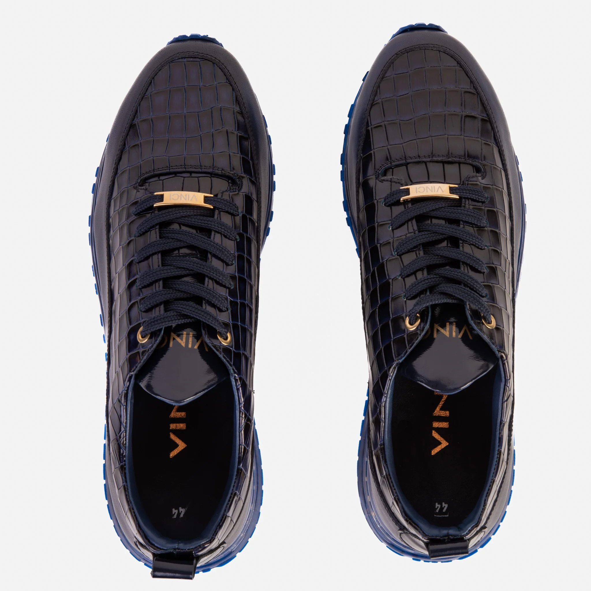 The Marseille Navy Blue Leather Men Sneaker - Image 8