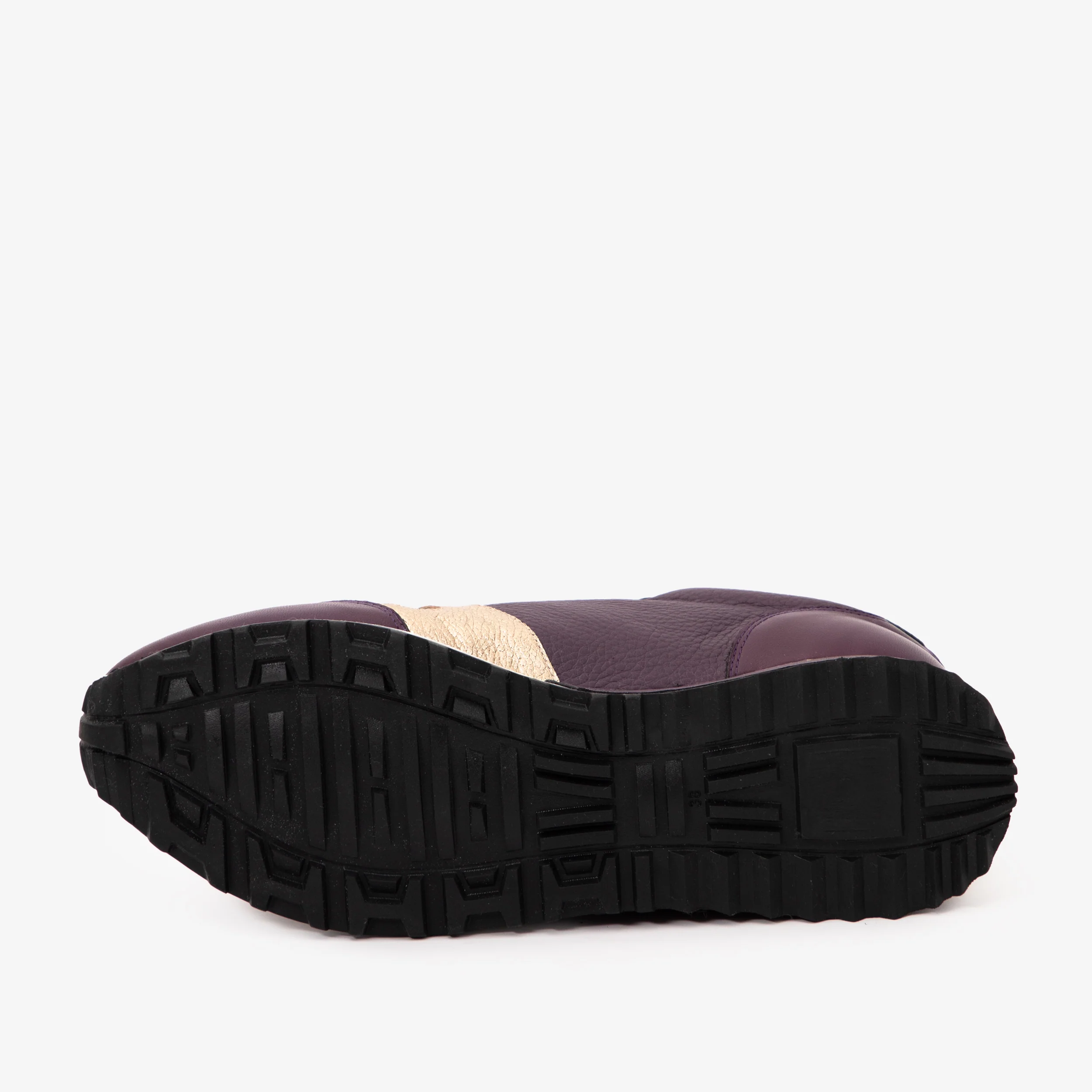 The Masal Purple Leather Women Sneaker - Image 5