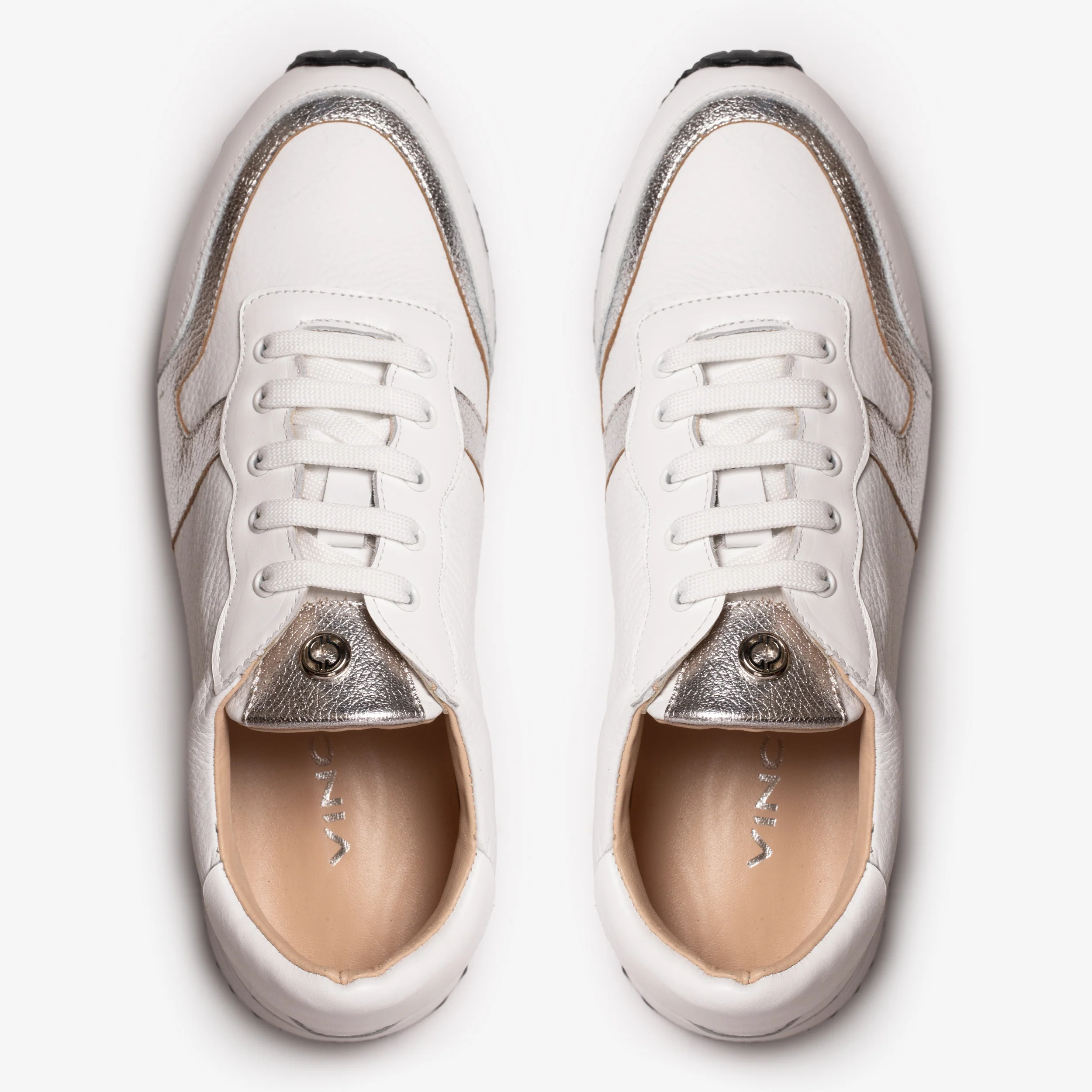 The Masal White Leather Women Sneaker - Image 3