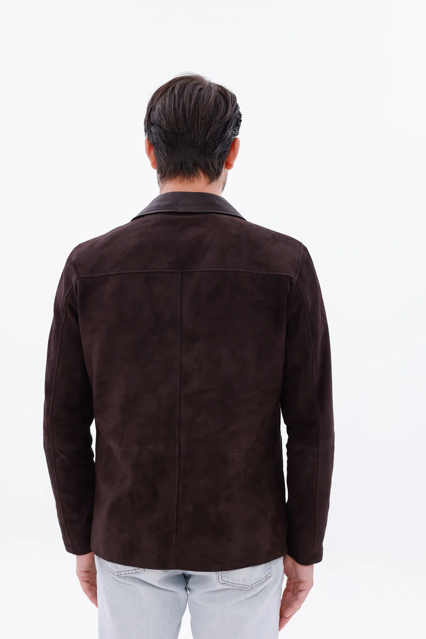 The Matera Suede Brown Leather Men Jacket - Image 9