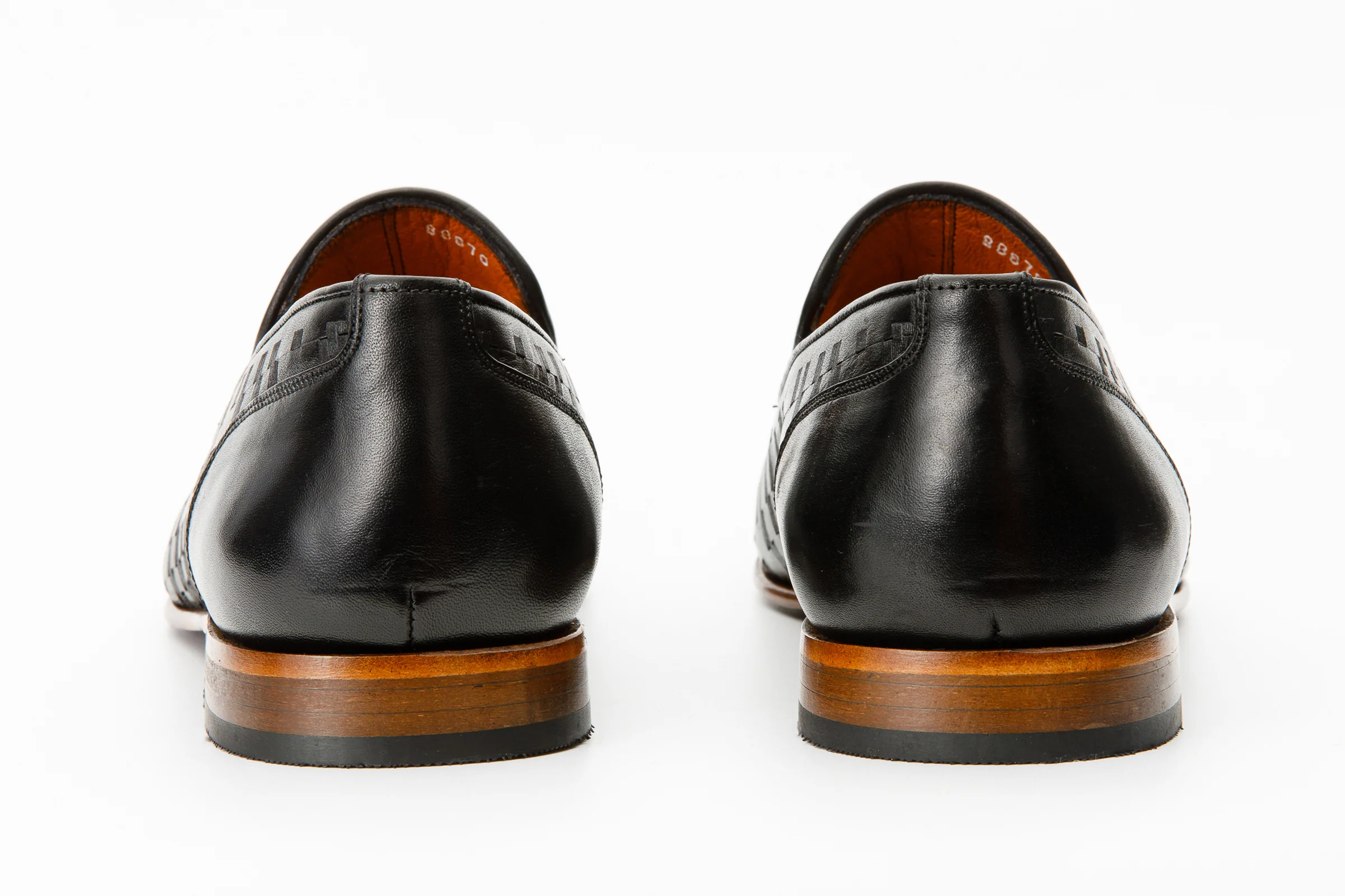 The Meram Black Leather Tassel Slip-On Loafer Men Shoe - Image 4