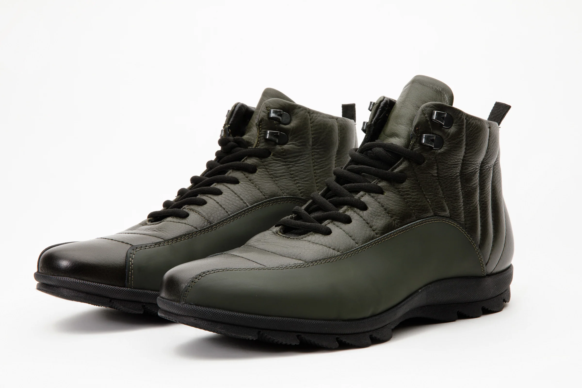The Merter Green Leather Casual Lace-Up Men Boot Final Sale! - Image 3