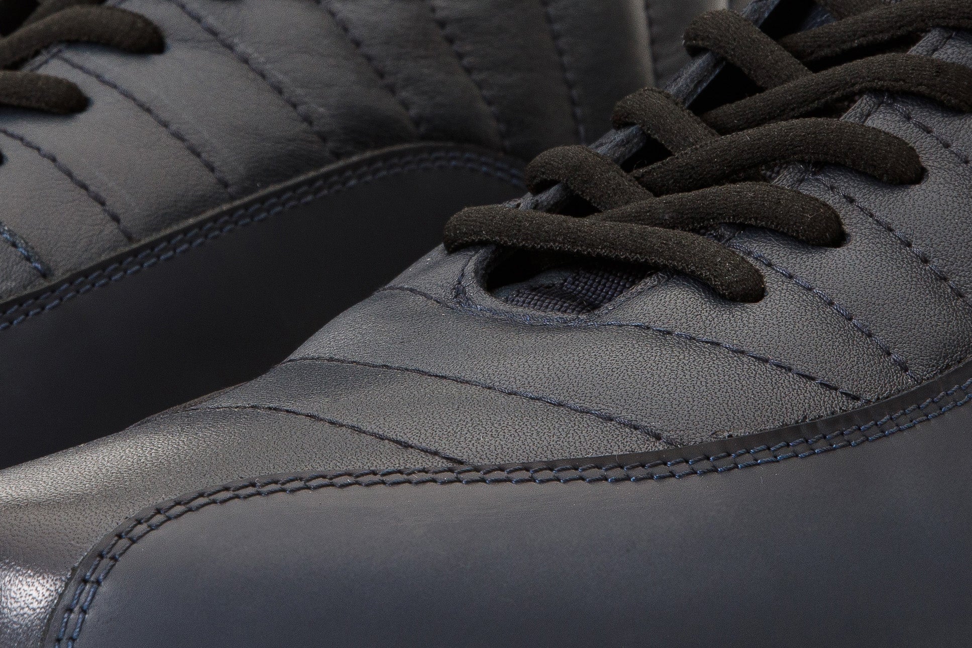 The Merter Navy Blue Leather Casual Lace-Up Men Boot Final Sale! - Image 3