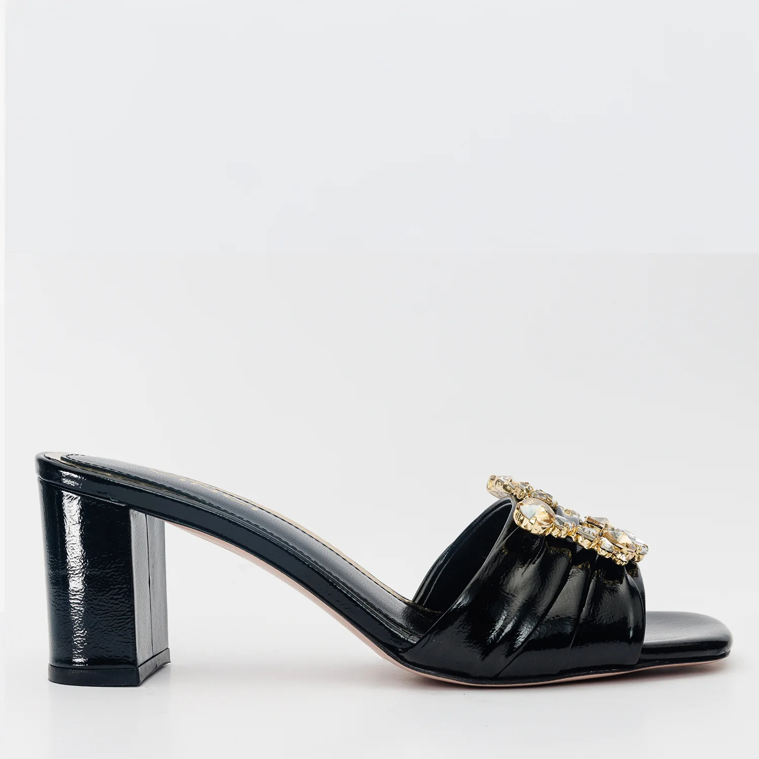 The Micro Black Leather Women Sandal - Image 2