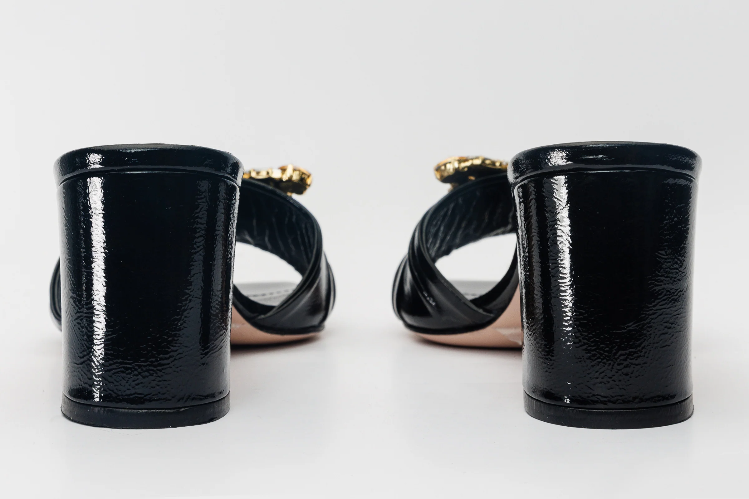 The Micro Black Leather Women Sandal - Image 5