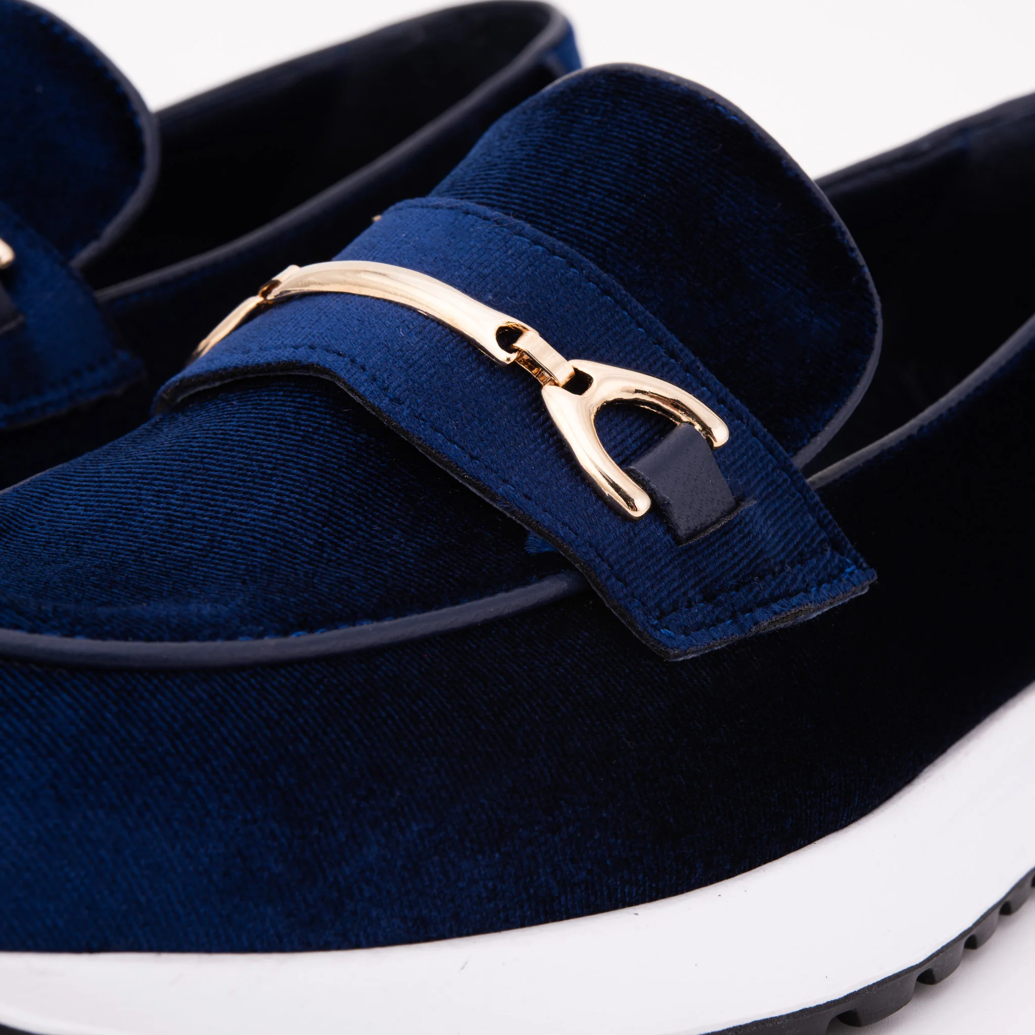 The Milan Navy Blue Leather Women Sneaker - Image 4