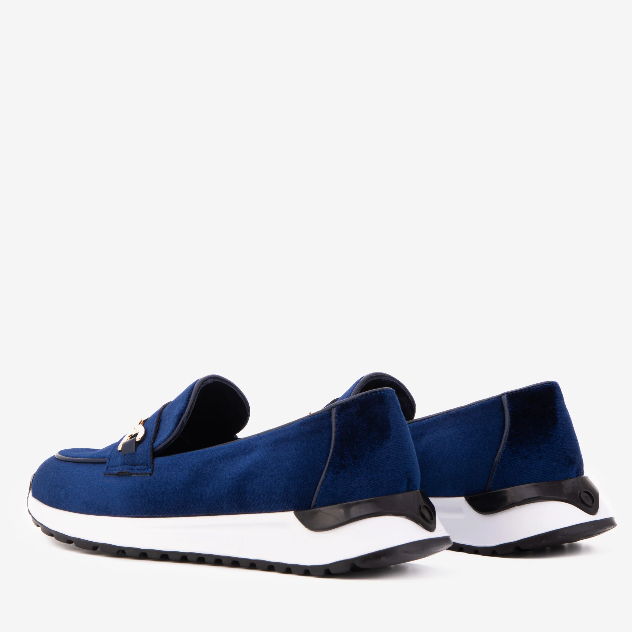 The Milan Navy Blue Leather Women Sneaker - Image 7