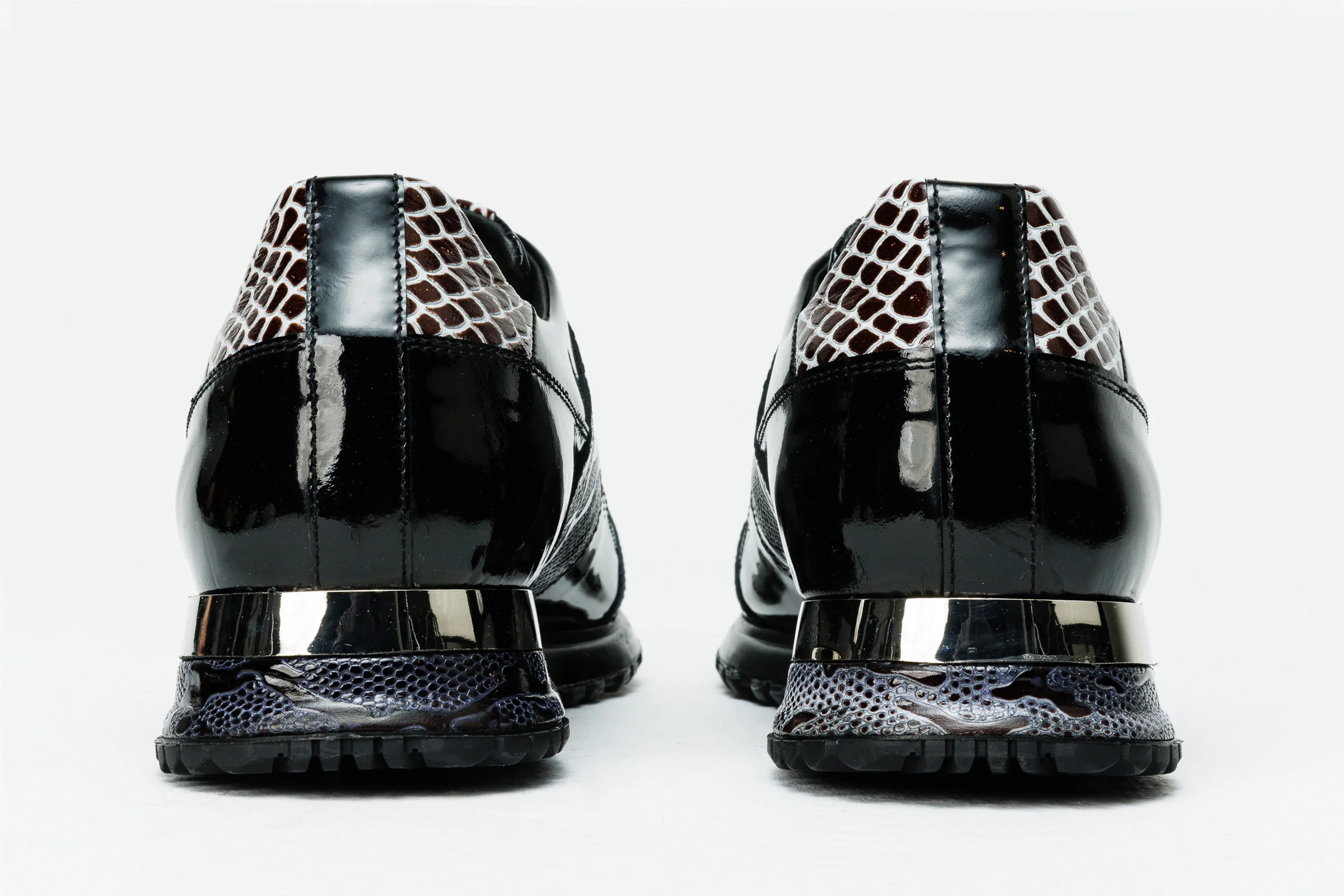 The Milano Snk Black & White Leather Men Sneaker - Image 4