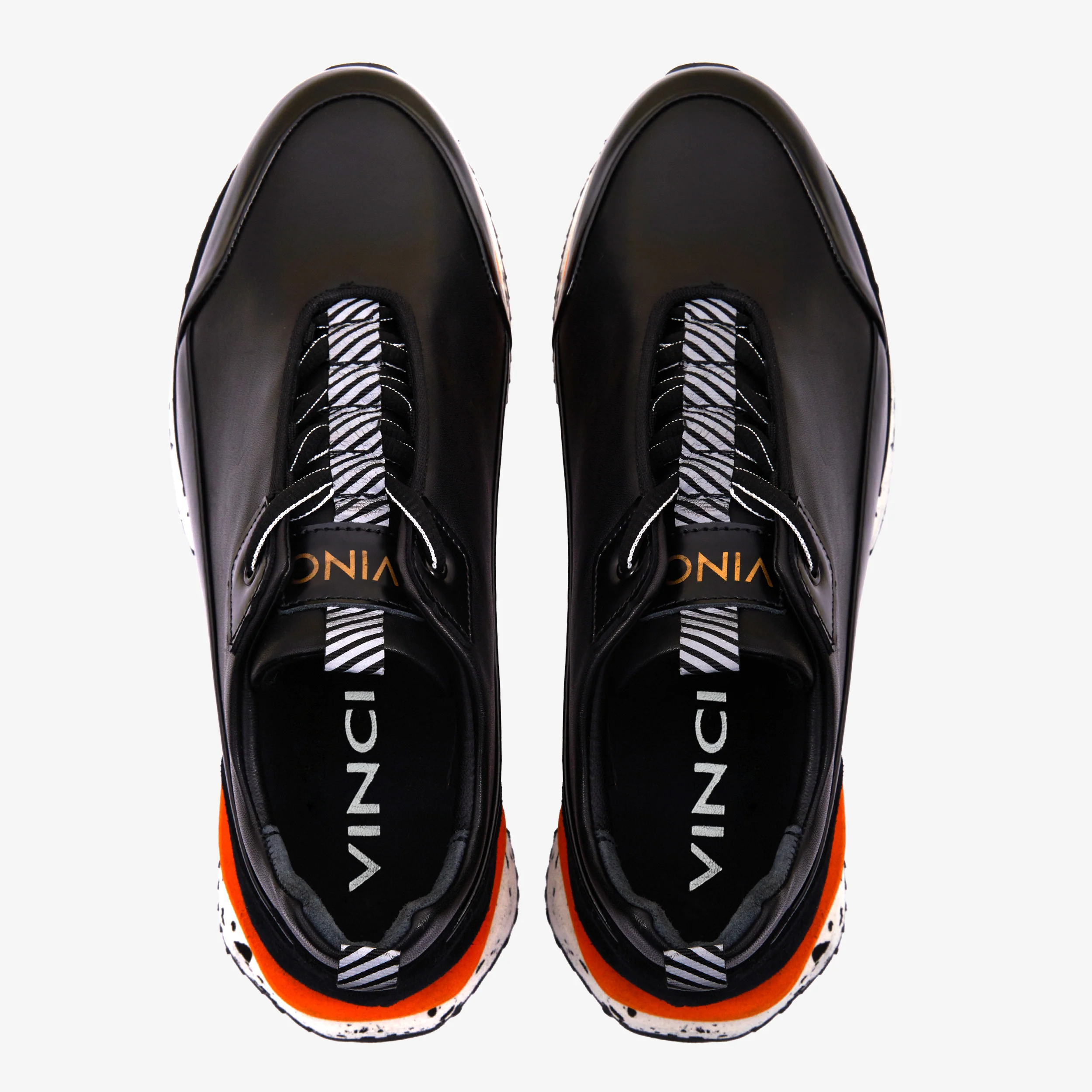 The Milford  Black  Leather Men Sneaker - Image 3