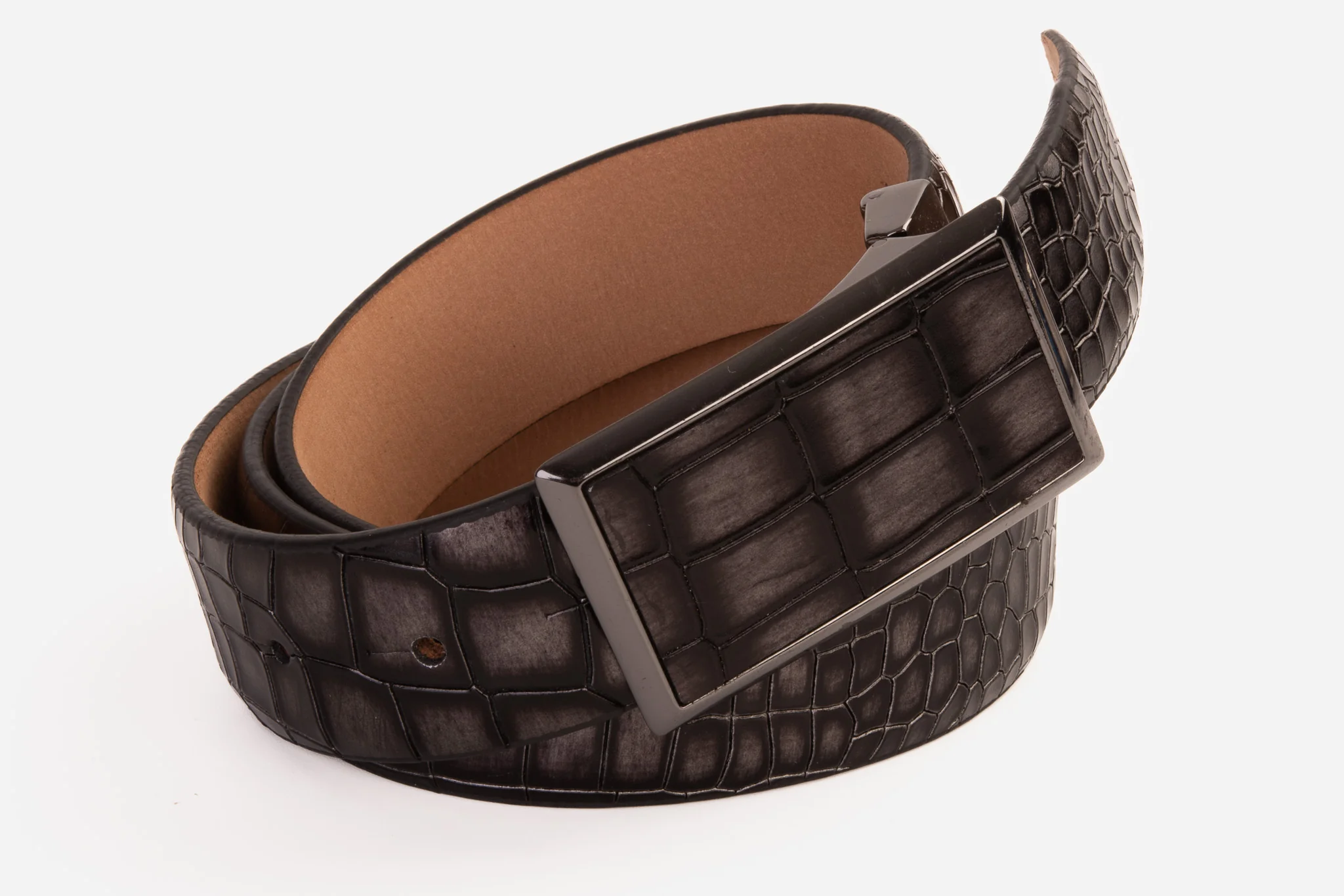 The Mississippi Gray Leather Belt - Image 3
