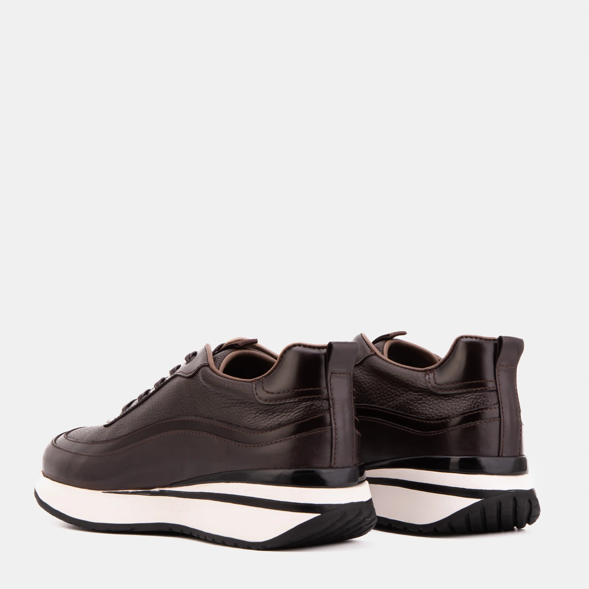 The Modena Brown Leather Men Sneaker - Image 6