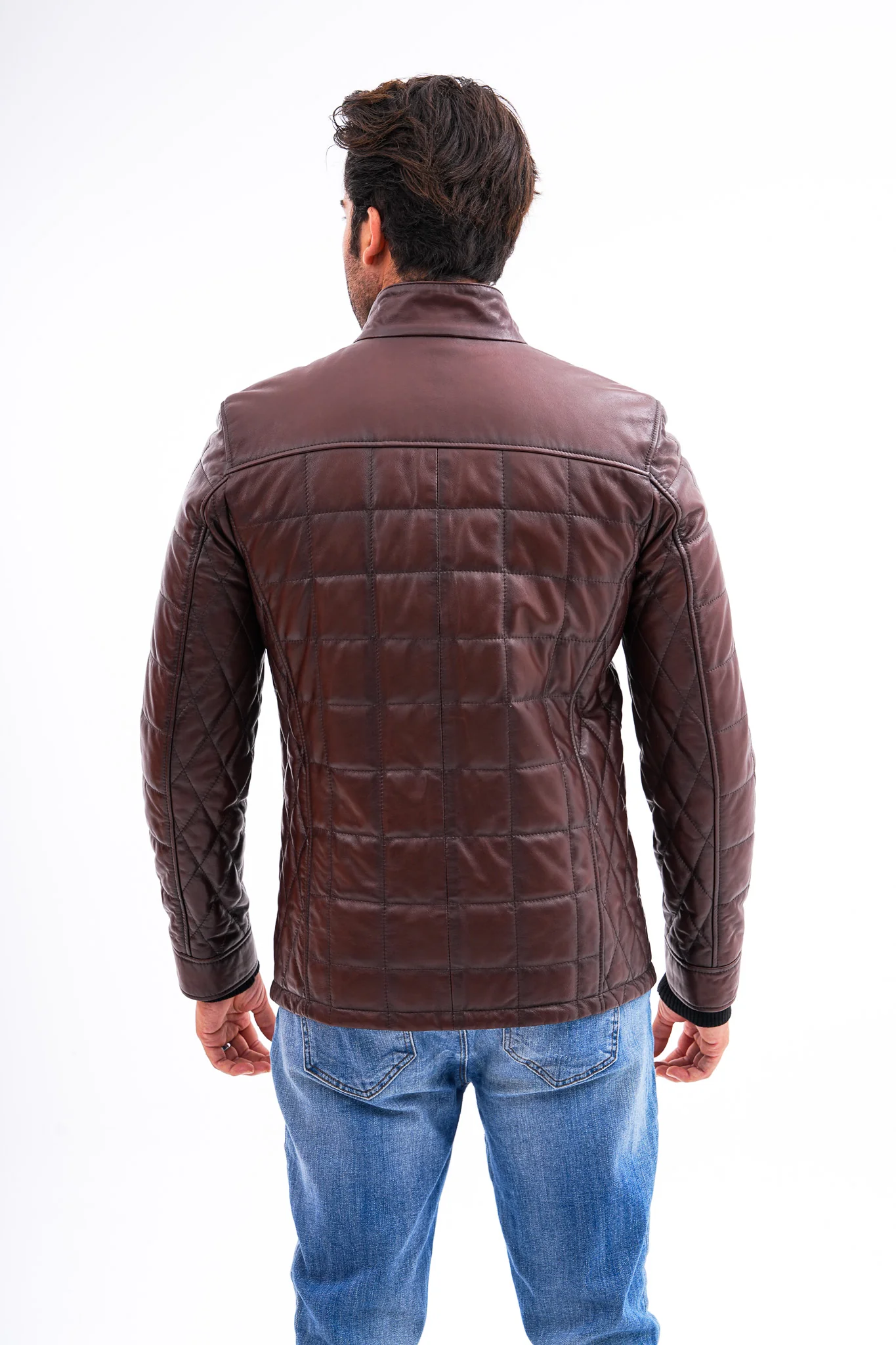 The Modena Quilted Leather Men Jacket - Image 9