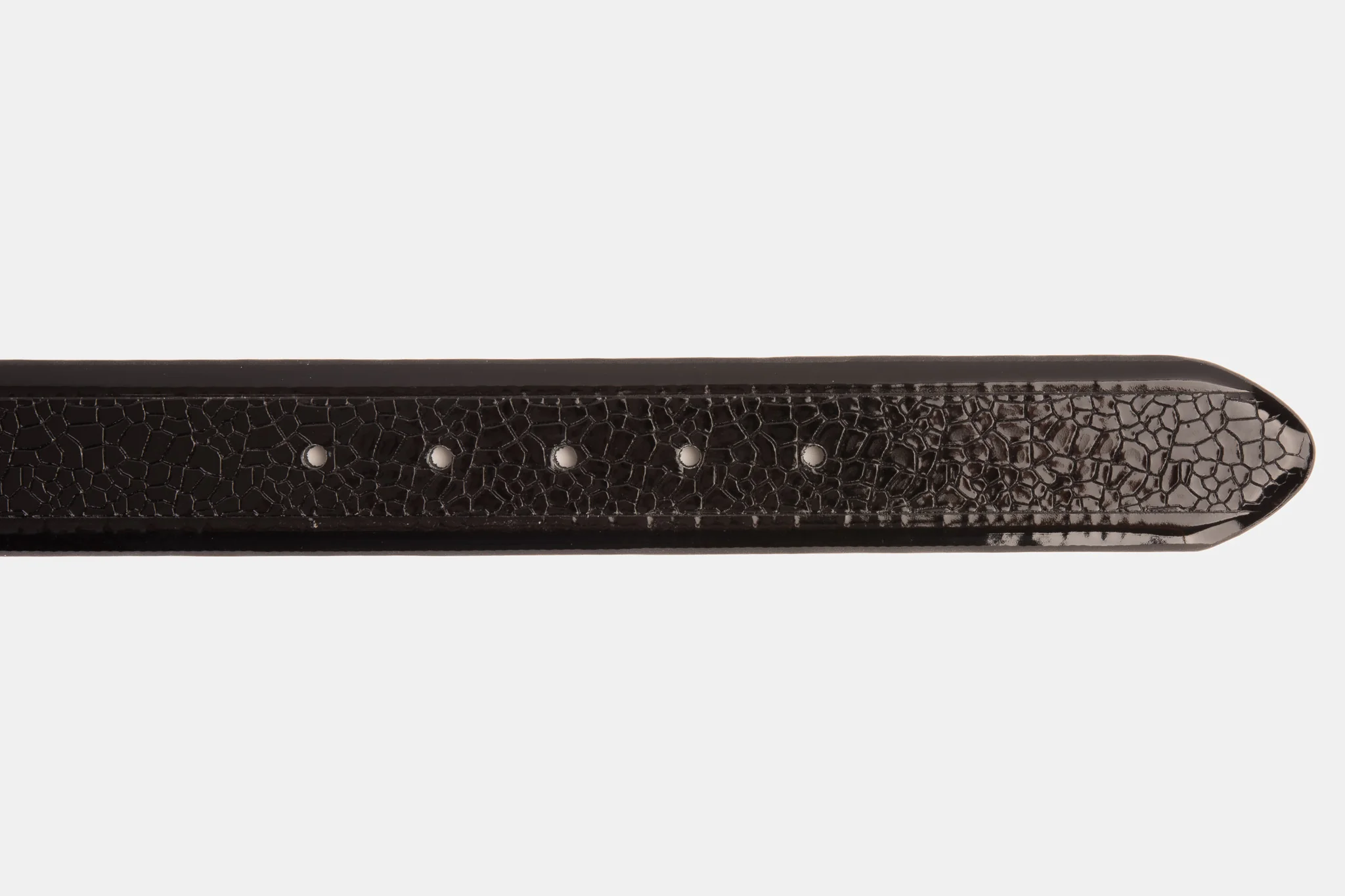 The Modica Black Patent Leather Belt - Image 4