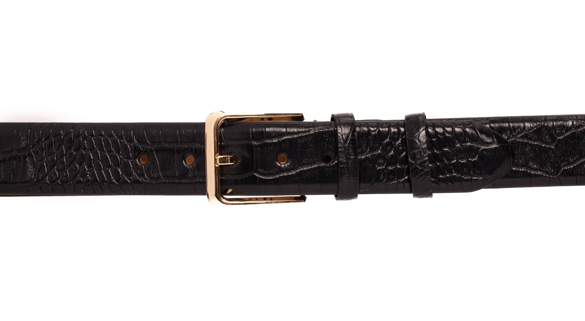 The Monaco Black Leather Belt - Image 2