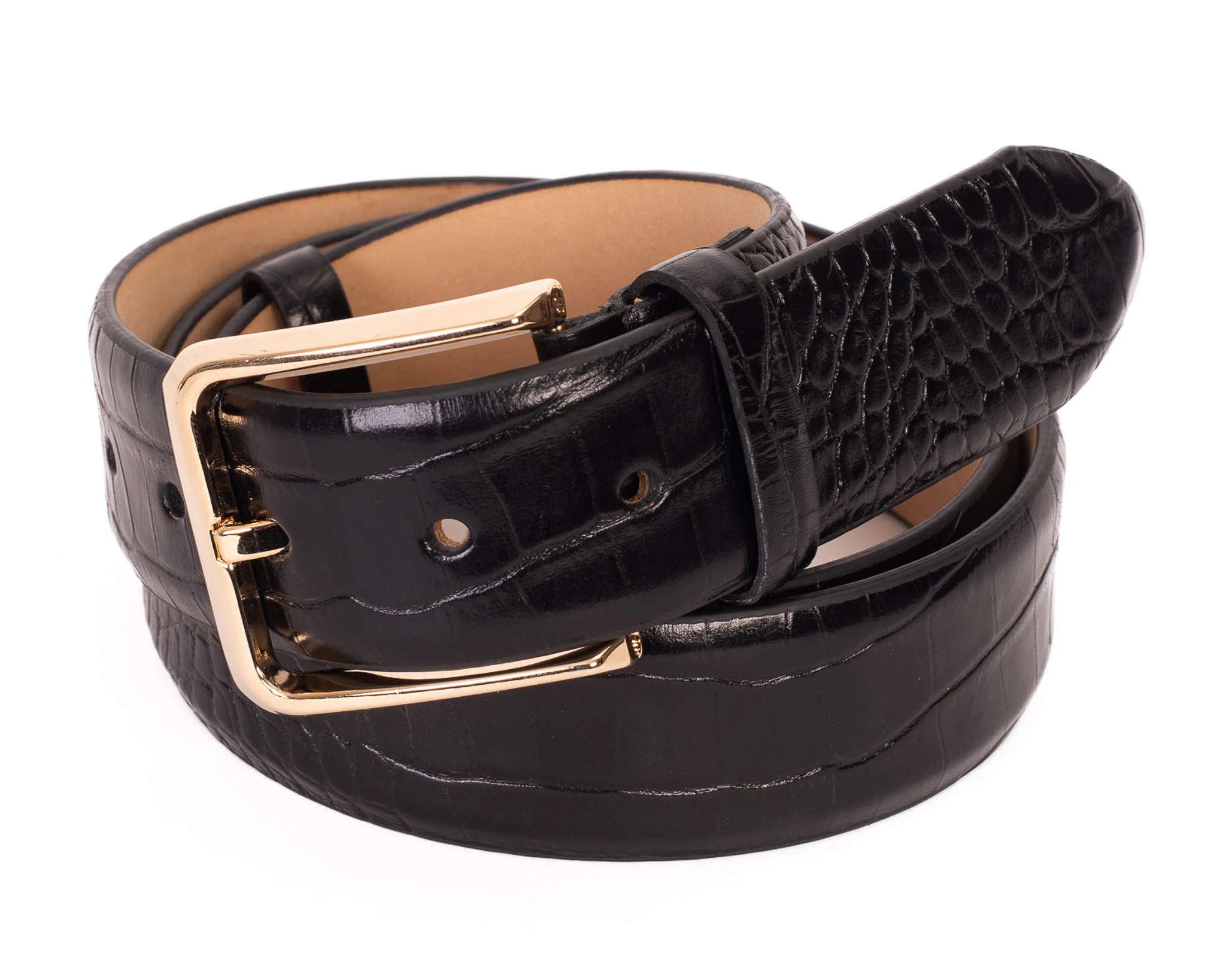 The Monaco Black Leather Belt - Image 3