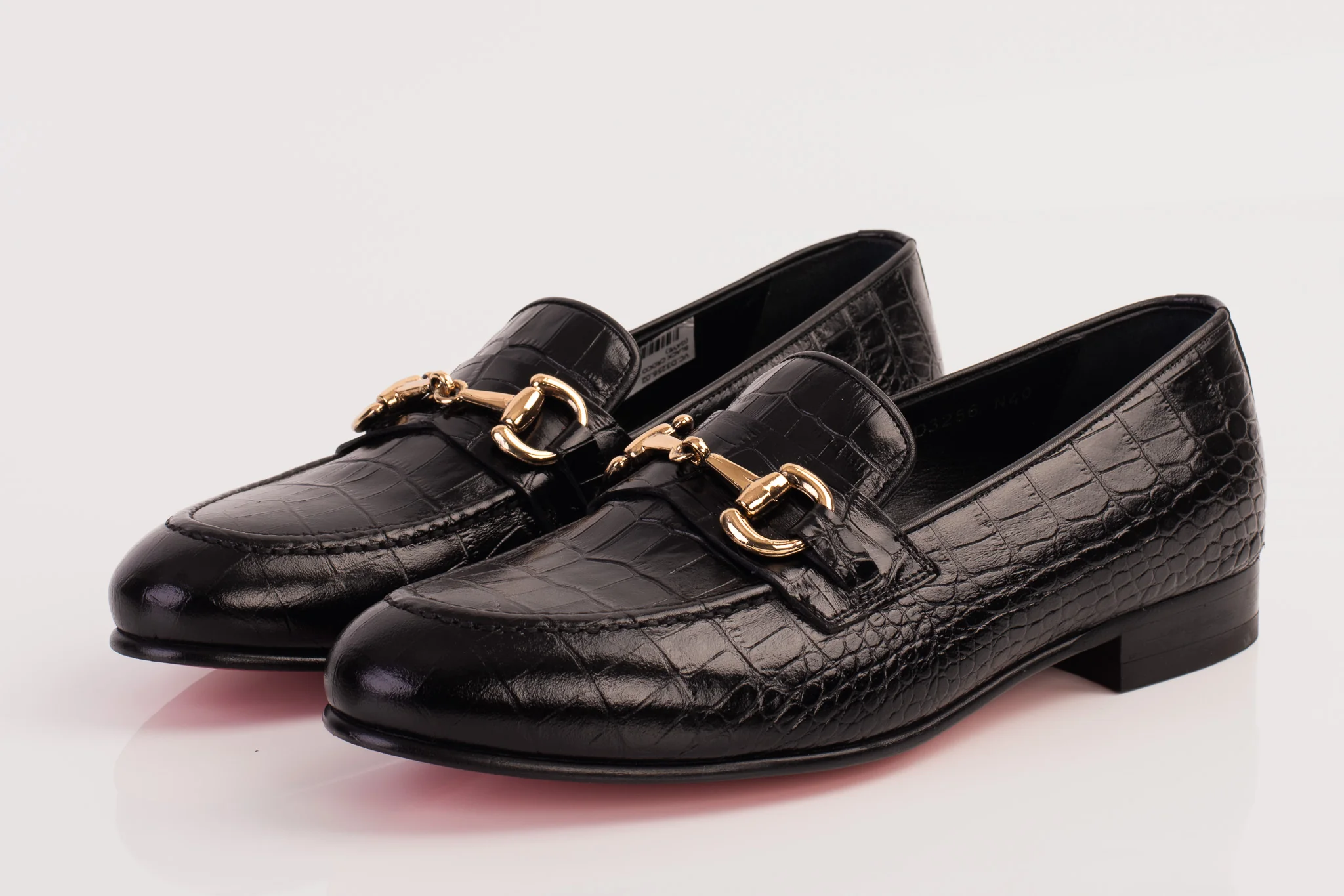 The Monaco Black Leather Men Shoe Bit Loafer - Image 2