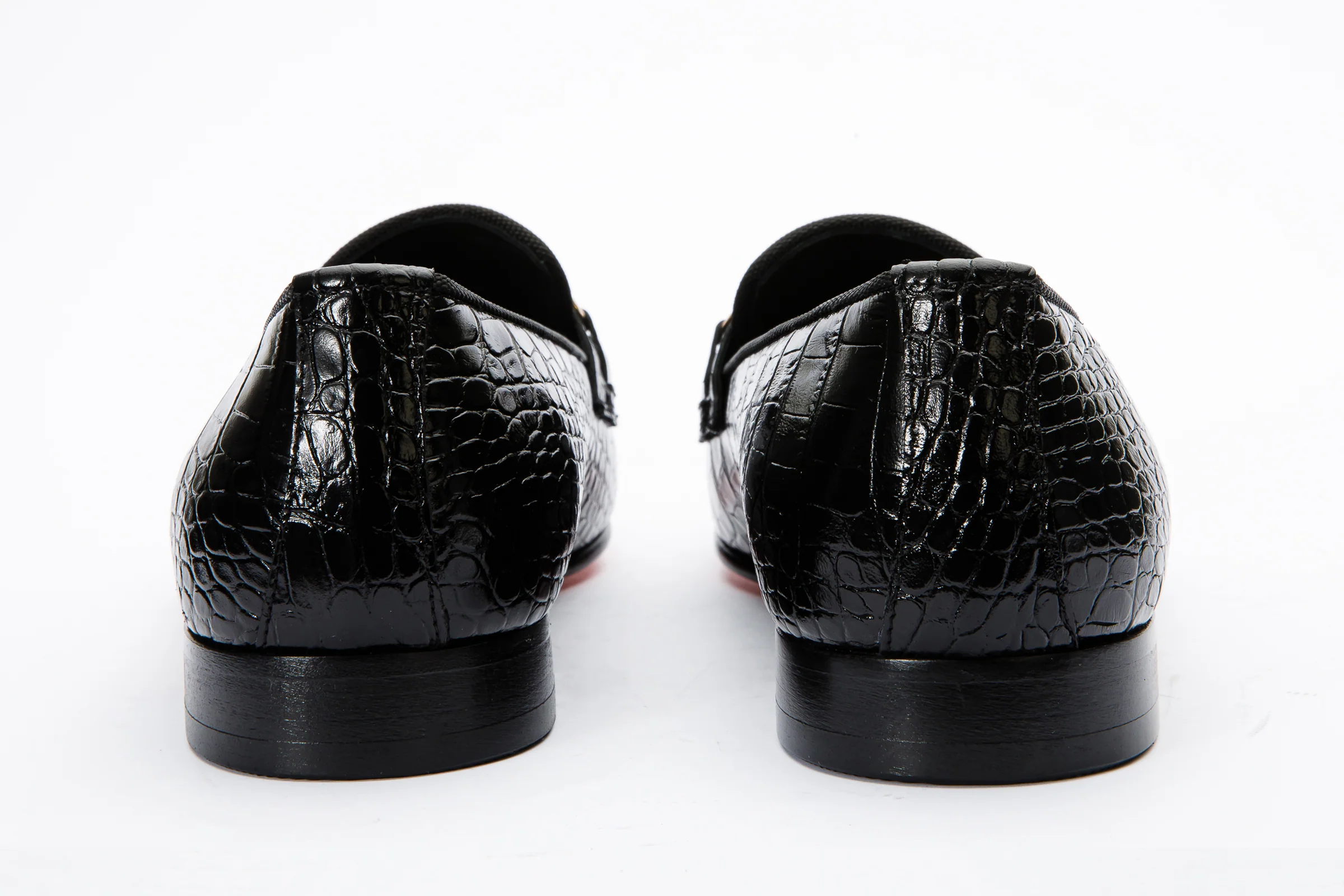 The Monaco Black Leather Men Shoe Bit Loafer - Image 3